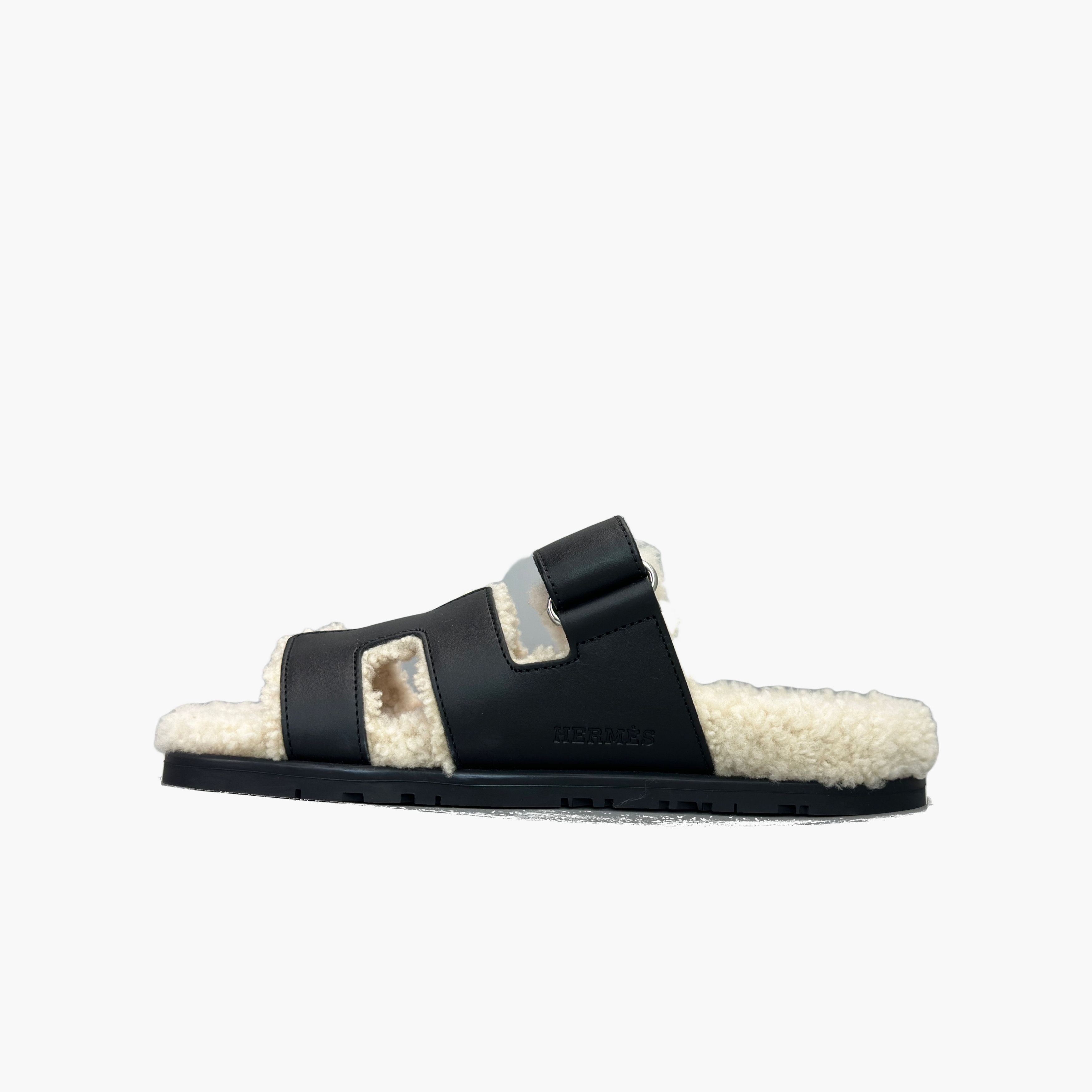 Hermes Hermes Chypre Shearling Sandals Size 37.5 Size US 7.5 / IT 37.5 - 3 Thumbnail