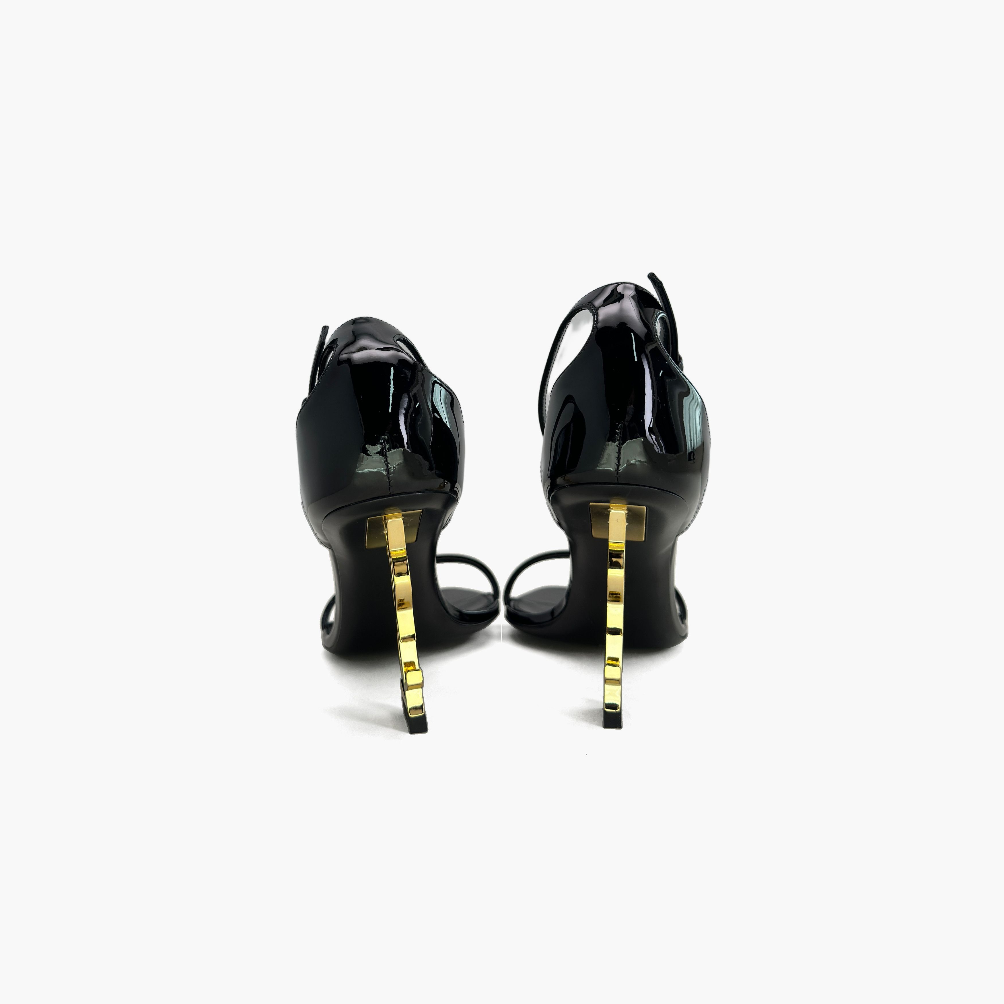 Hermes Saint Laurent Opyum Patent Leather Heels Size 38.5 Size US 8.5 / IT 38.5 - 6 Thumbnail