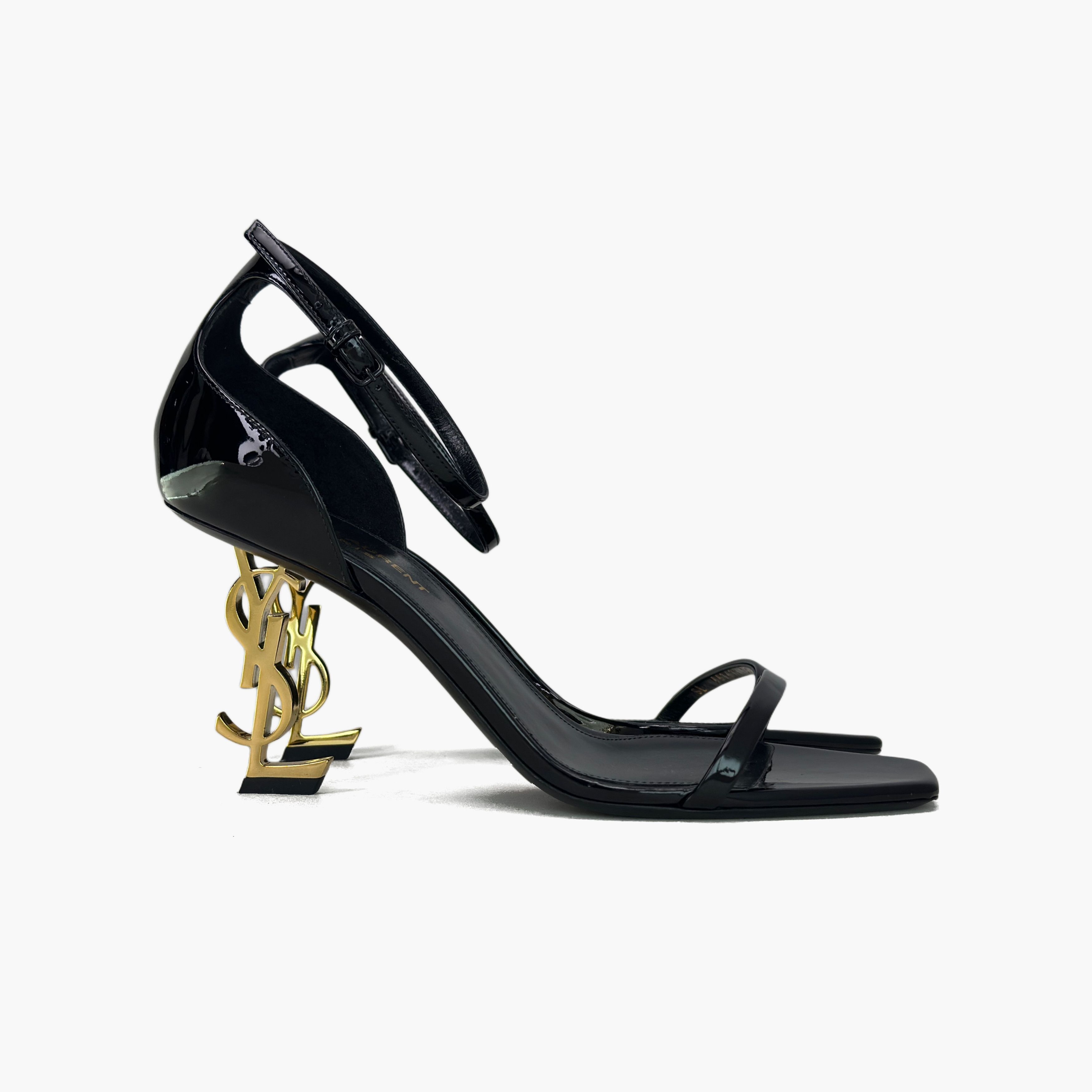 Hermes Saint Laurent Opyum Patent Leather Heels Size 38.5 Size US 8.5 / IT 38.5 - 4 Thumbnail