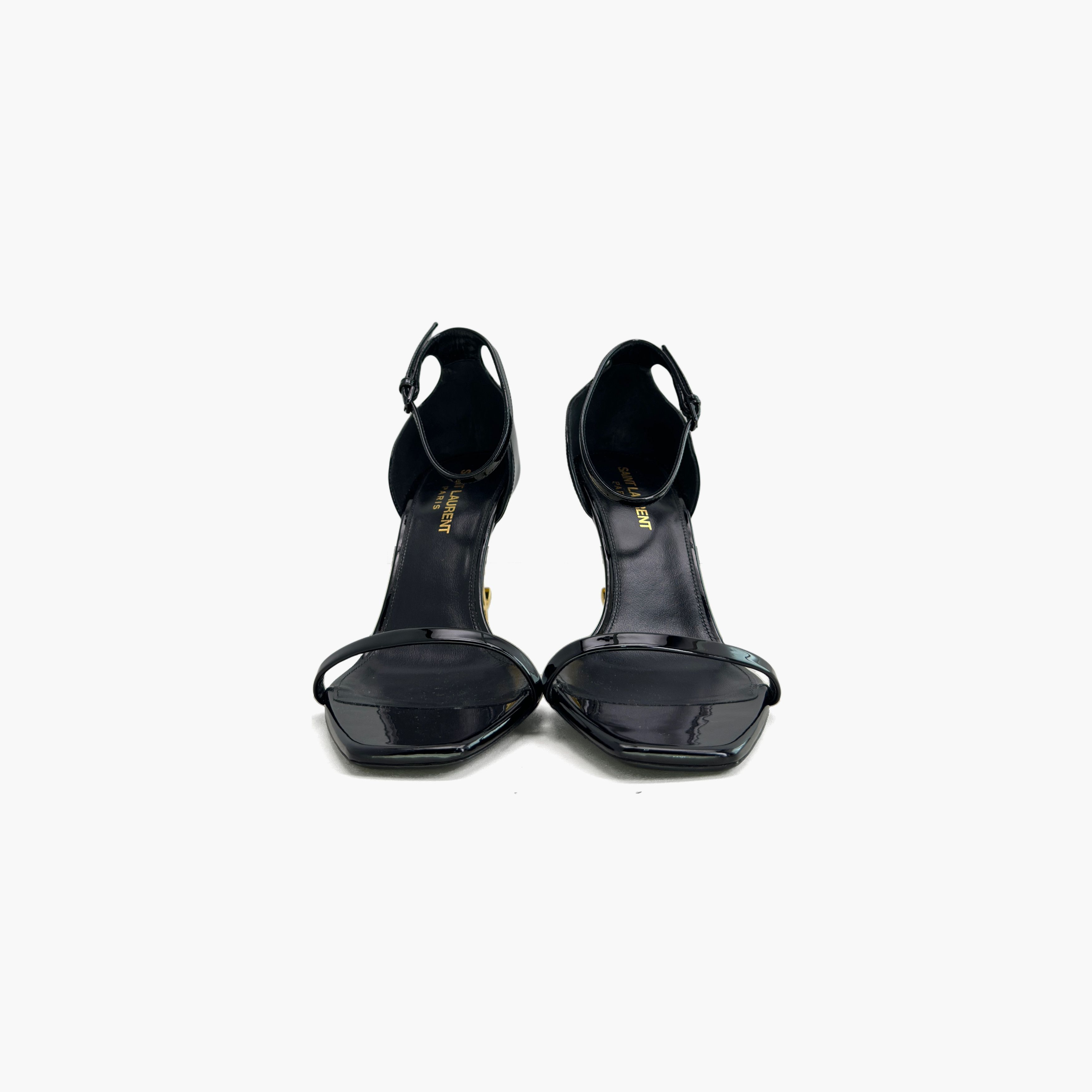 Hermes Saint Laurent Opyum Patent Leather Heels Size 38.5 Size US 8.5 / IT 38.5 - 5 Thumbnail