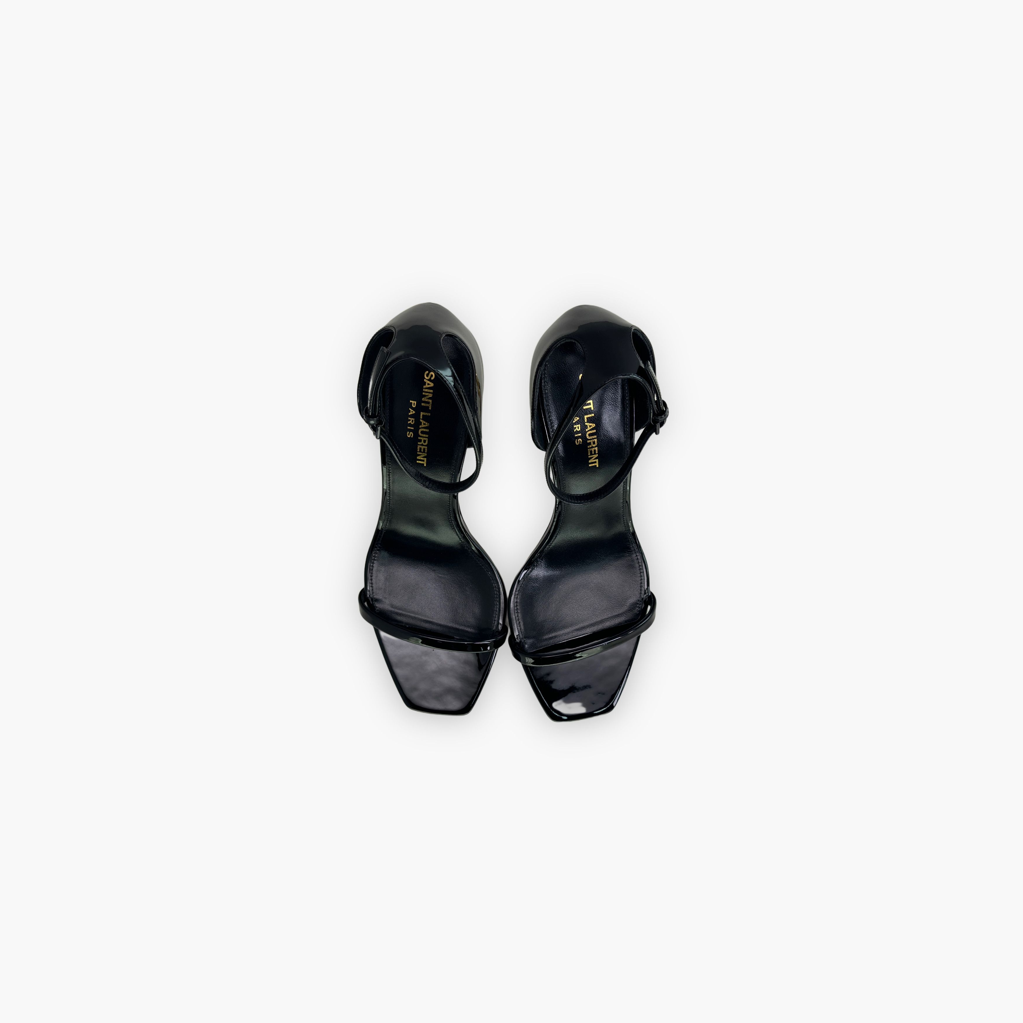 Hermes Saint Laurent Opyum Patent Leather Heels Size 38.5 Size US 8.5 / IT 38.5 - 9 Thumbnail