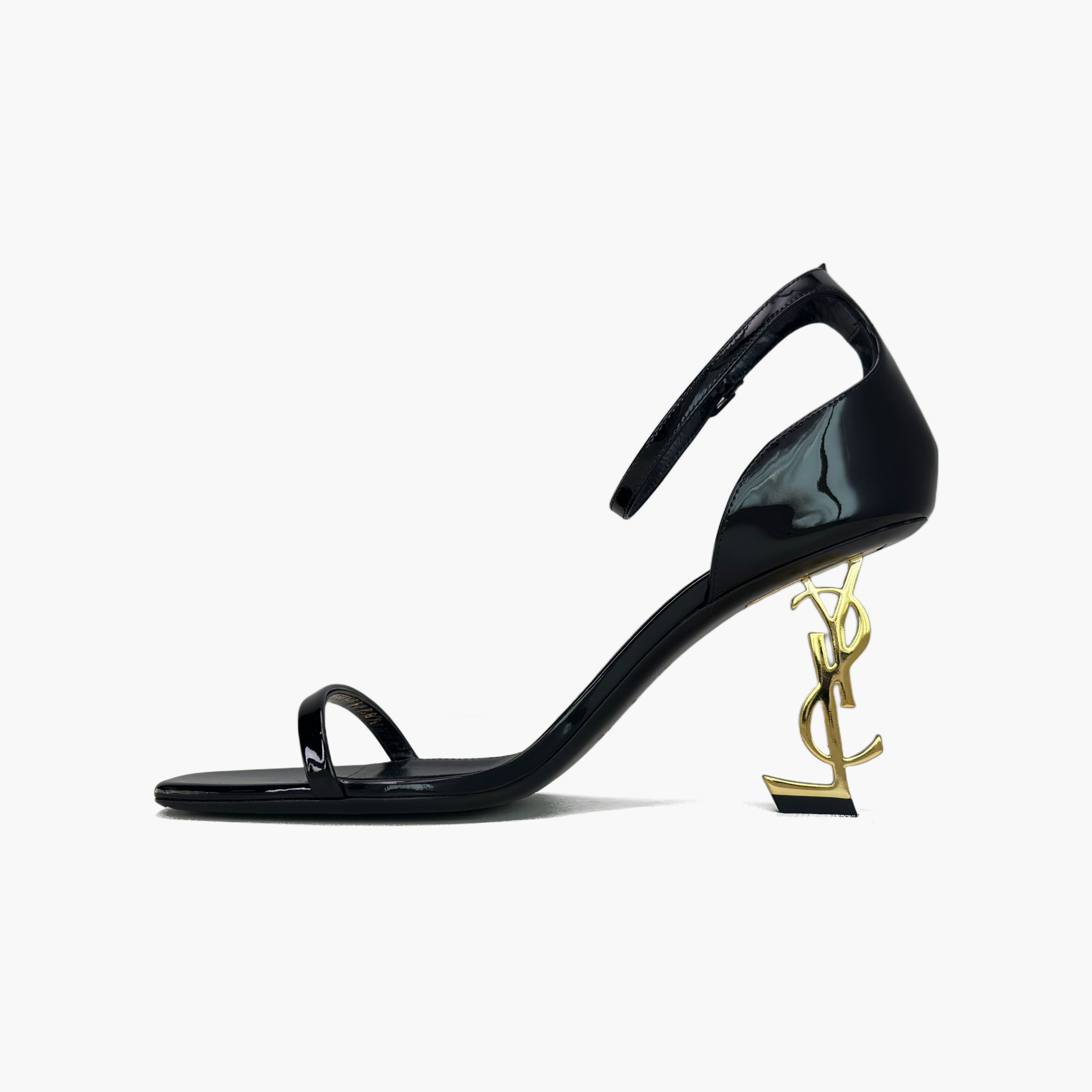 Hermes Saint Laurent Opyum Patent Leather Heels Size 38.5 Size US 8.5 / IT 38.5 - 3 Thumbnail