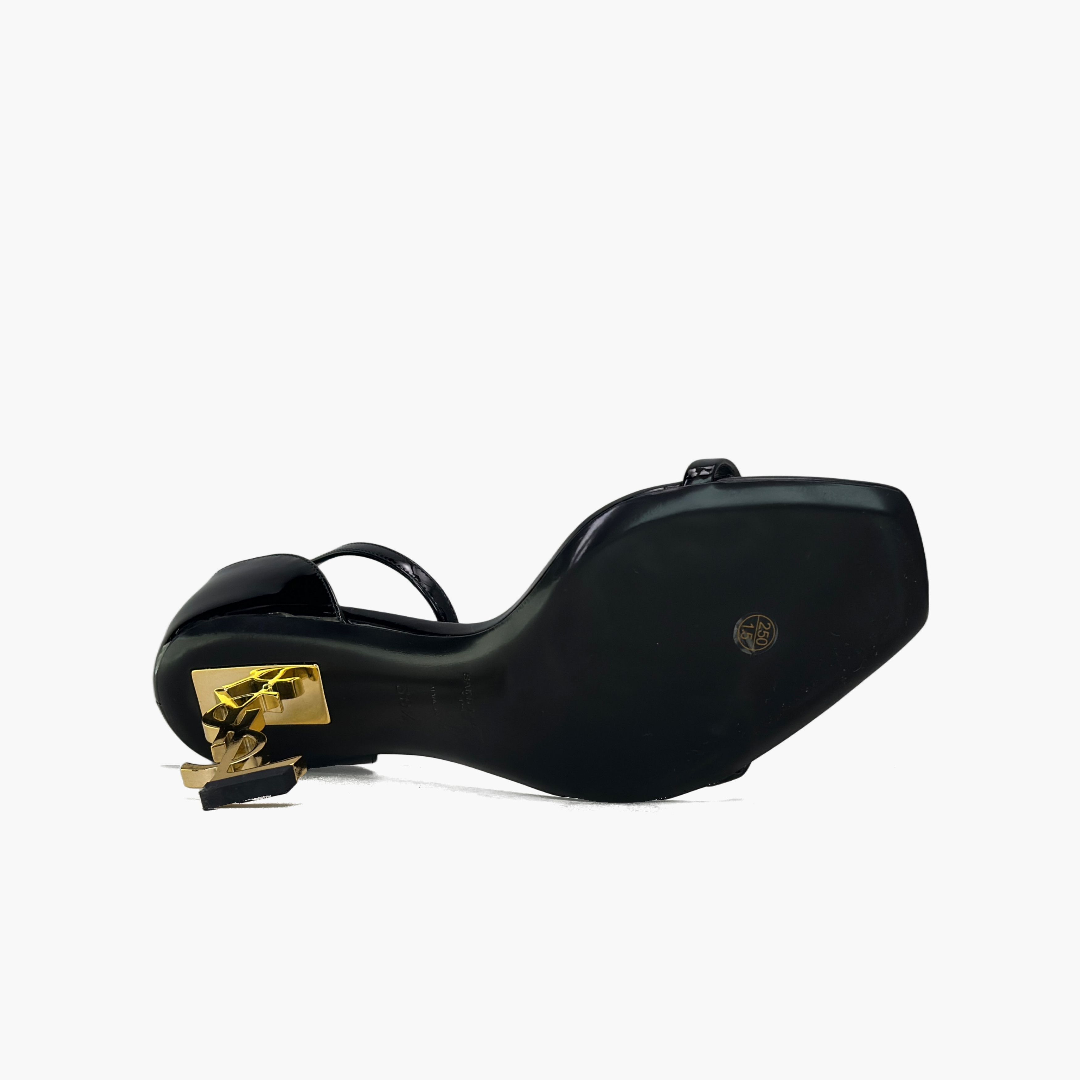 Hermes Saint Laurent Opyum Patent Leather Heels Size 38.5 Size US 8.5 / IT 38.5 - 7 Thumbnail