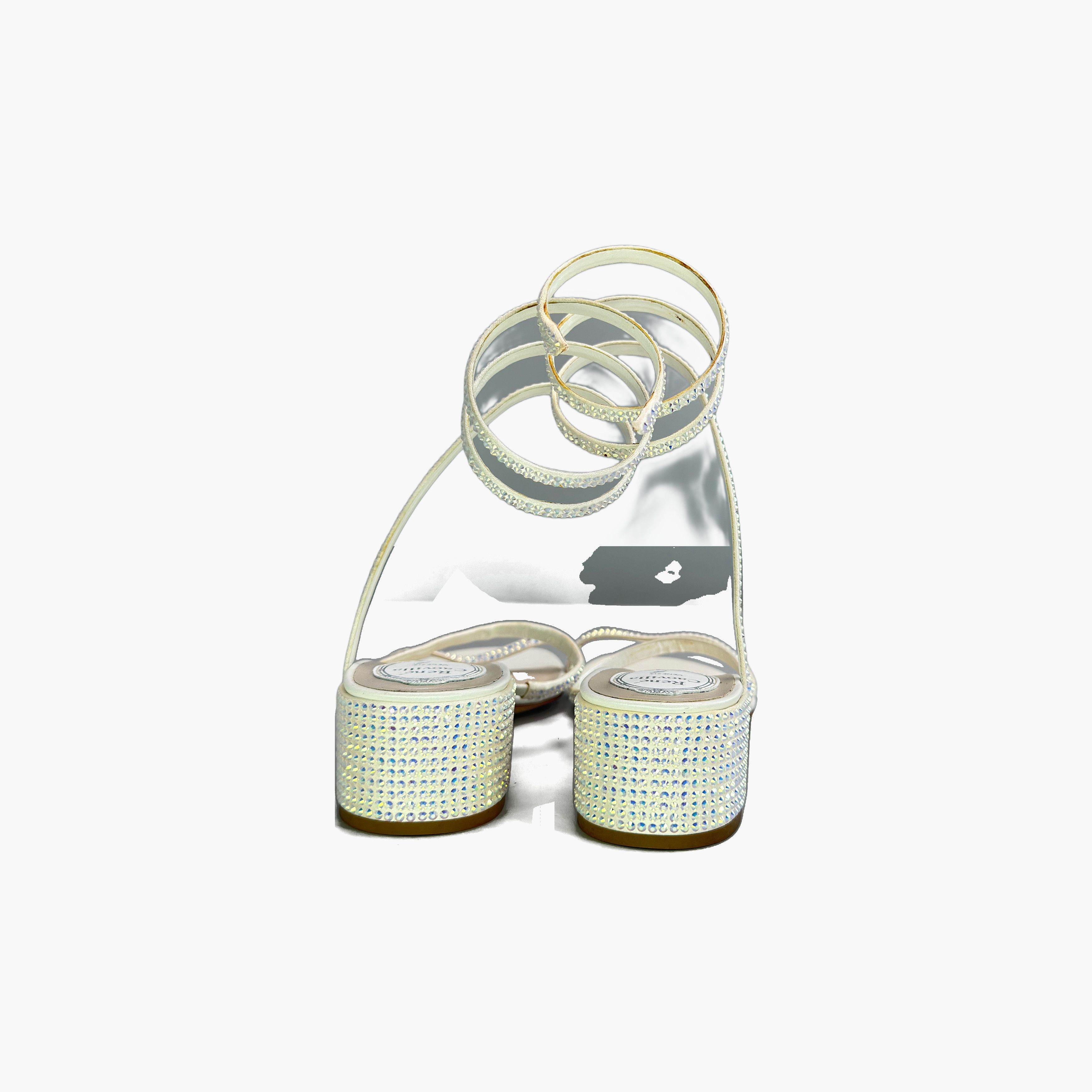 Rene Caovilla René Caovilla Cleo Crystal Sandals White Size 37.5 Size US 7.5 / IT 37.5 - 6 Thumbnail