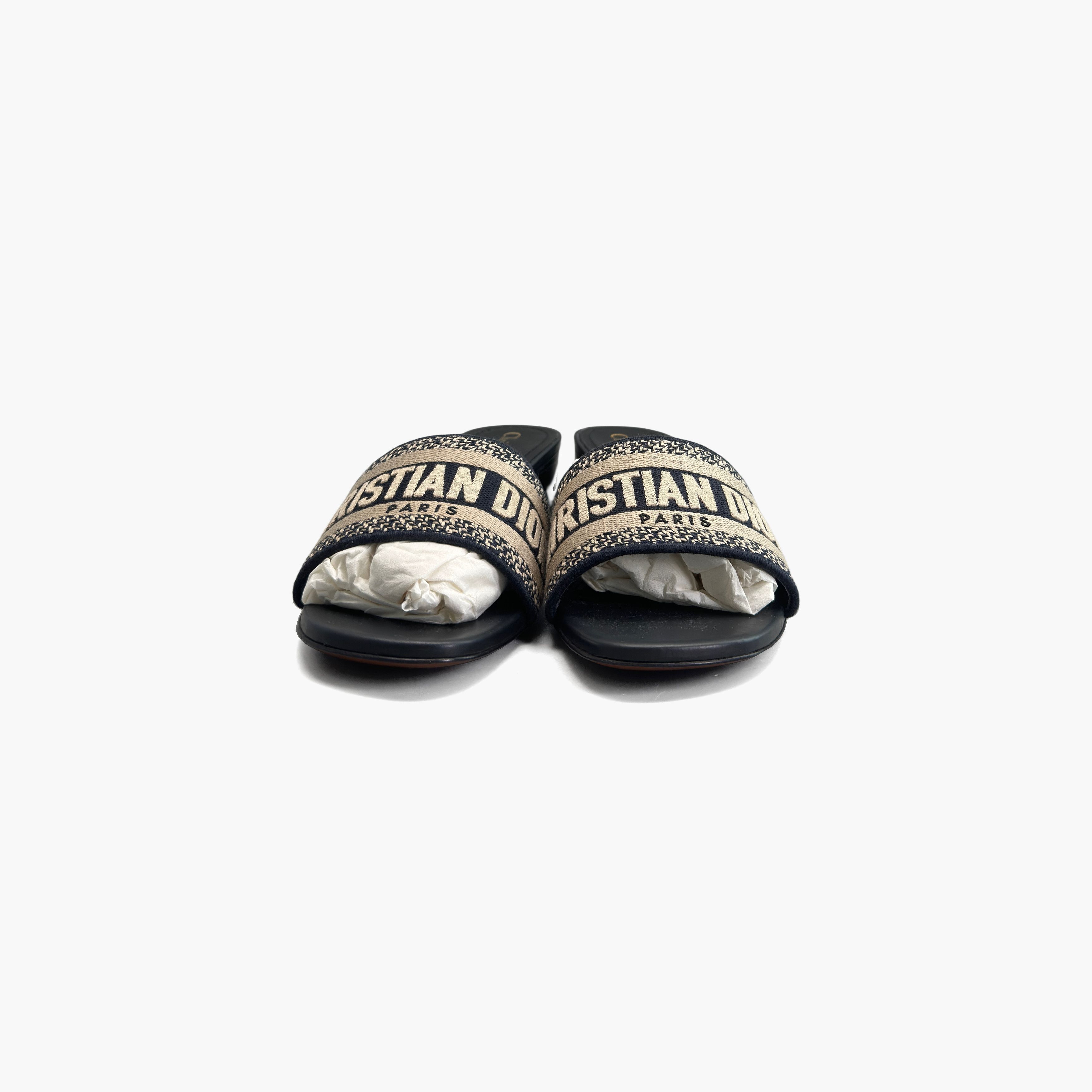 Dior Dior Dway Embroidered Slides Size 38 Size US 8 / IT 38 - 5 Thumbnail