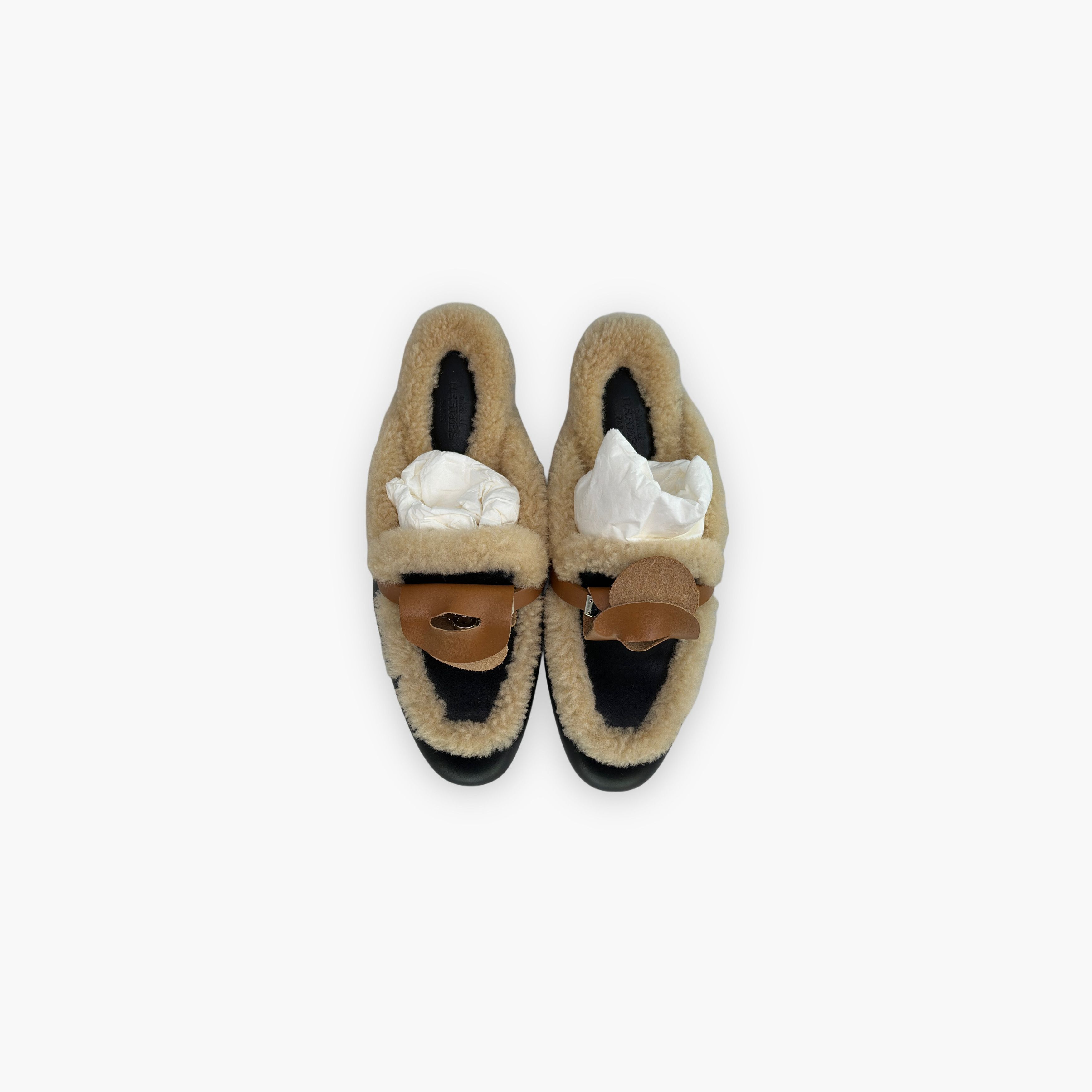 Hermes Hermes Shearling Oz Mules Size 36.5 Size US 6.5 / IT 36.5 - 9 Thumbnail