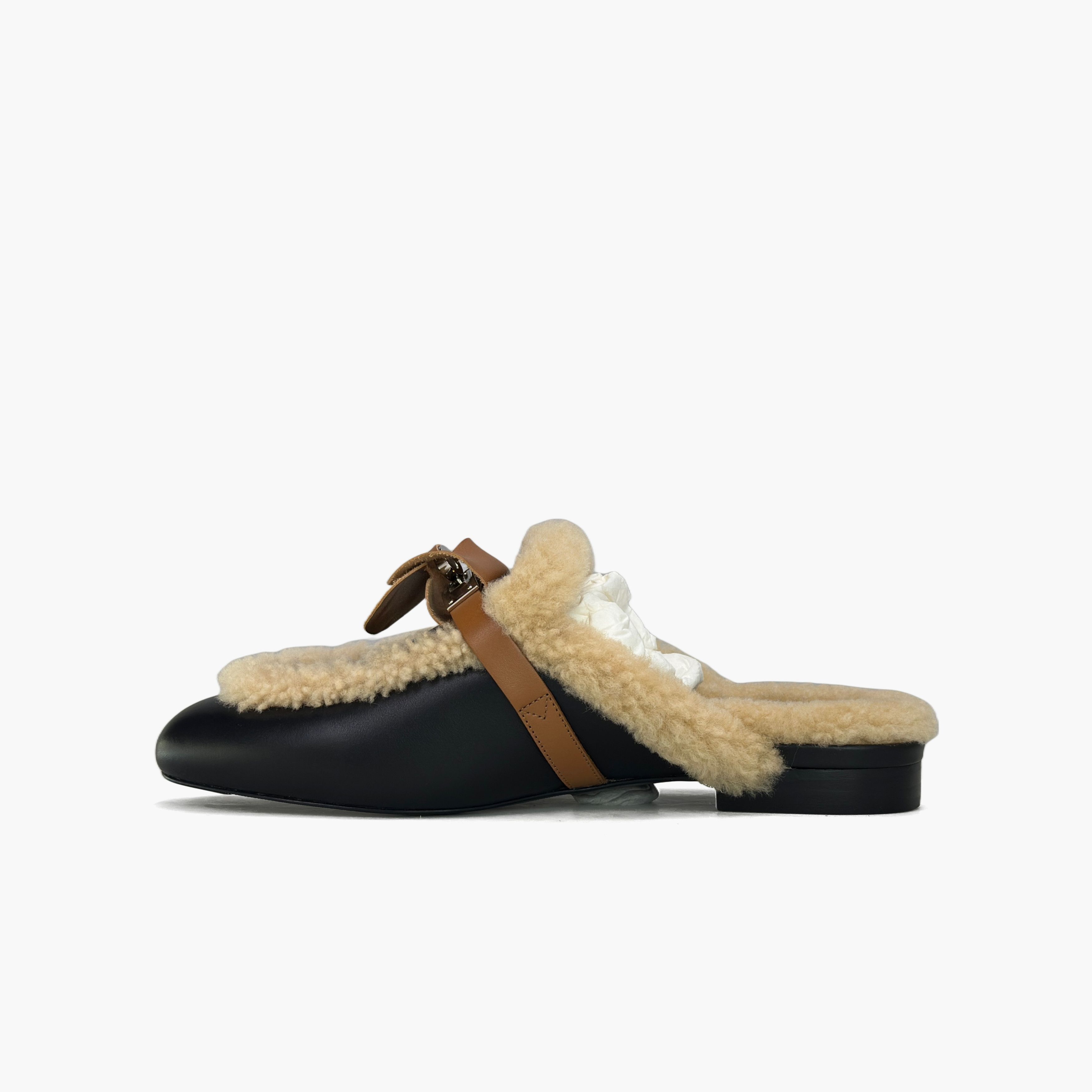 Hermes Hermes Shearling Oz Mules Size 36.5 Size US 6.5 / IT 36.5 - 3 Thumbnail