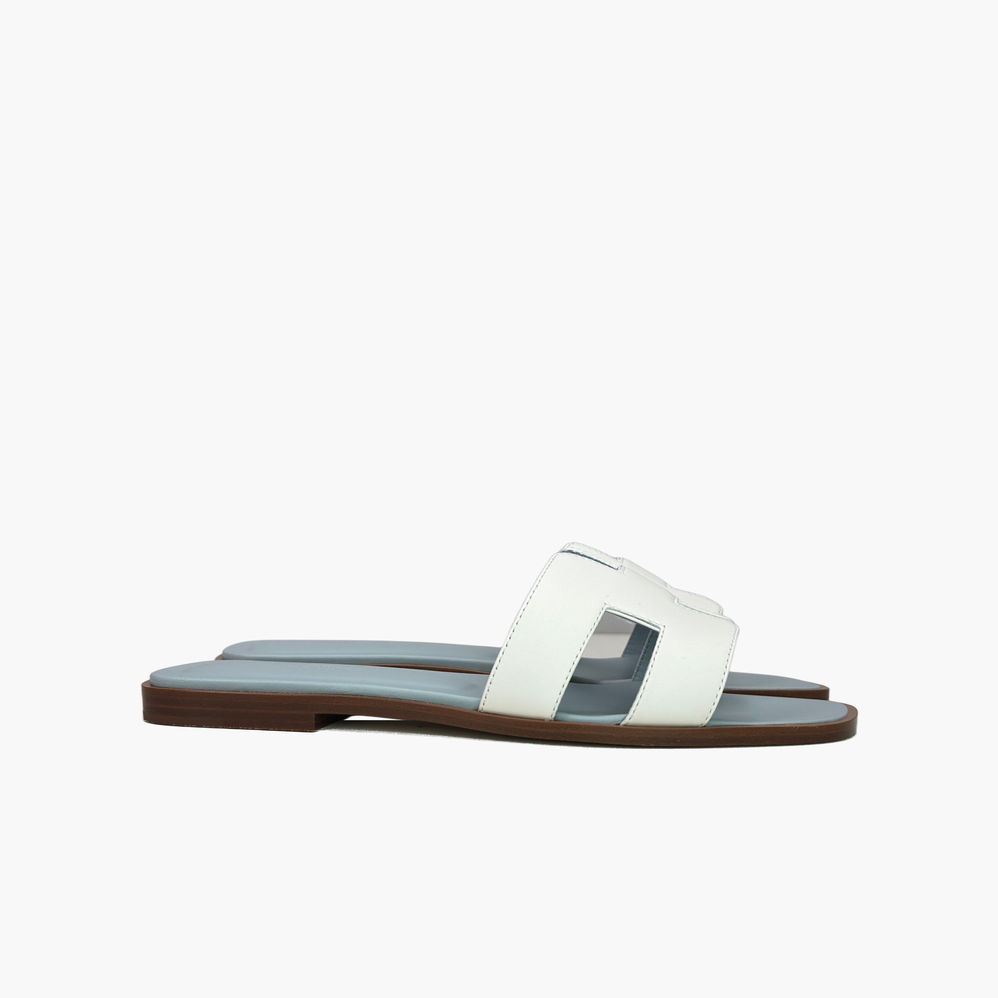 Hermes Hermes Oran H Leather Sandals Size 37.5 Size US 7.5 / IT 37.5 - 4 Thumbnail