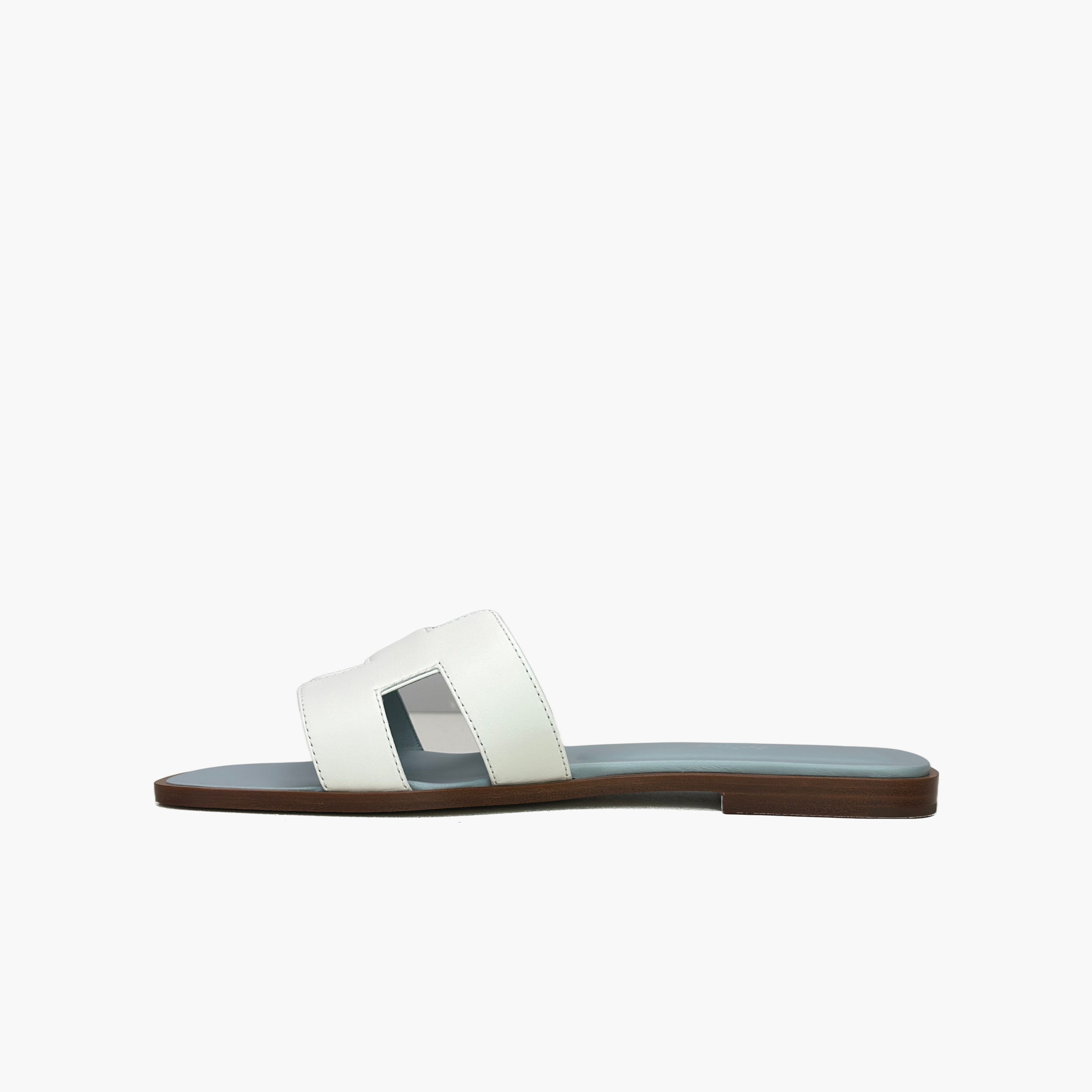 Hermes Hermes Oran H Leather Sandals Size 37.5 Size US 7.5 / IT 37.5 - 3 Thumbnail