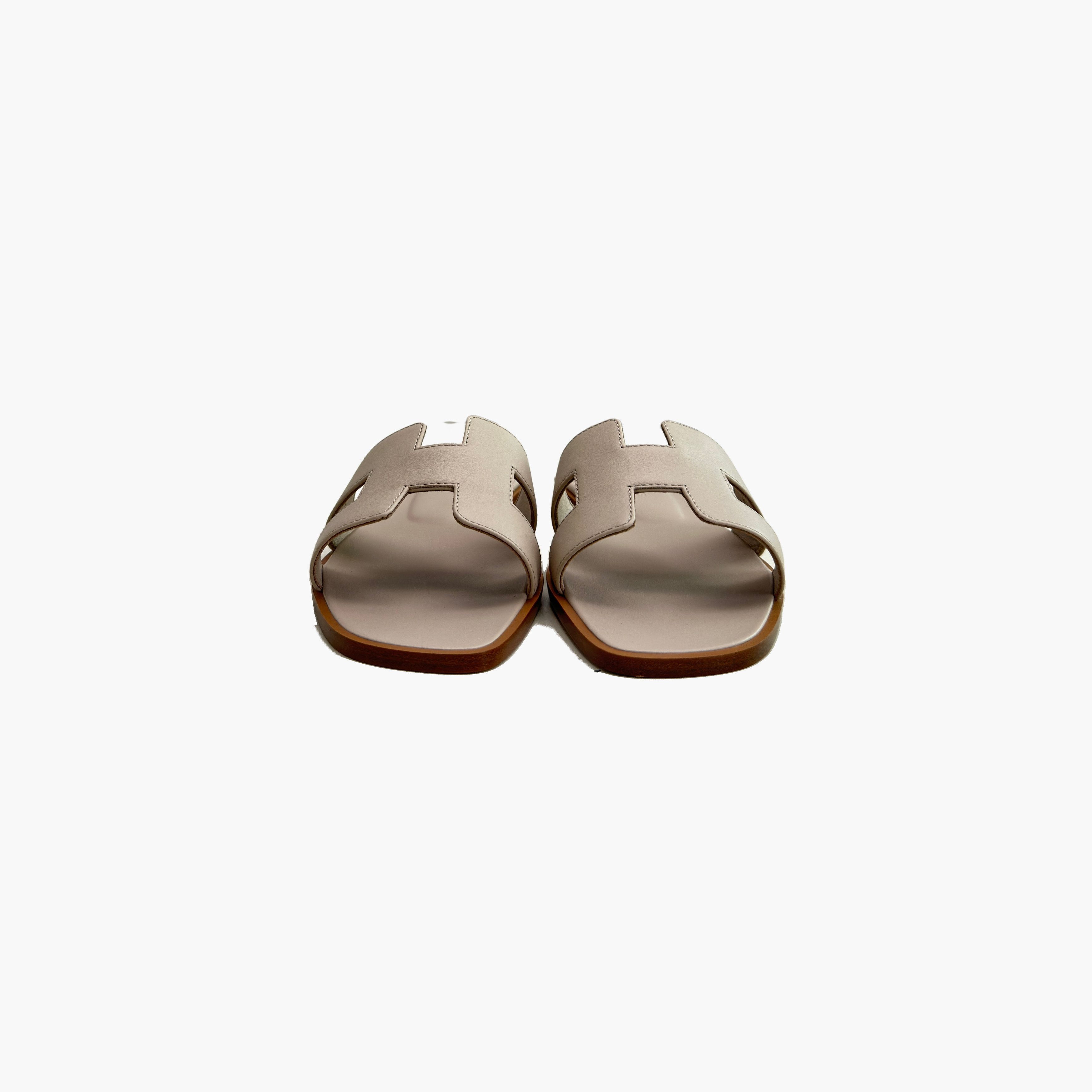Hermes Hermès Oran Leather Sandals Size 36.5 Size US 6.5 / IT 36.5 - 5 Thumbnail