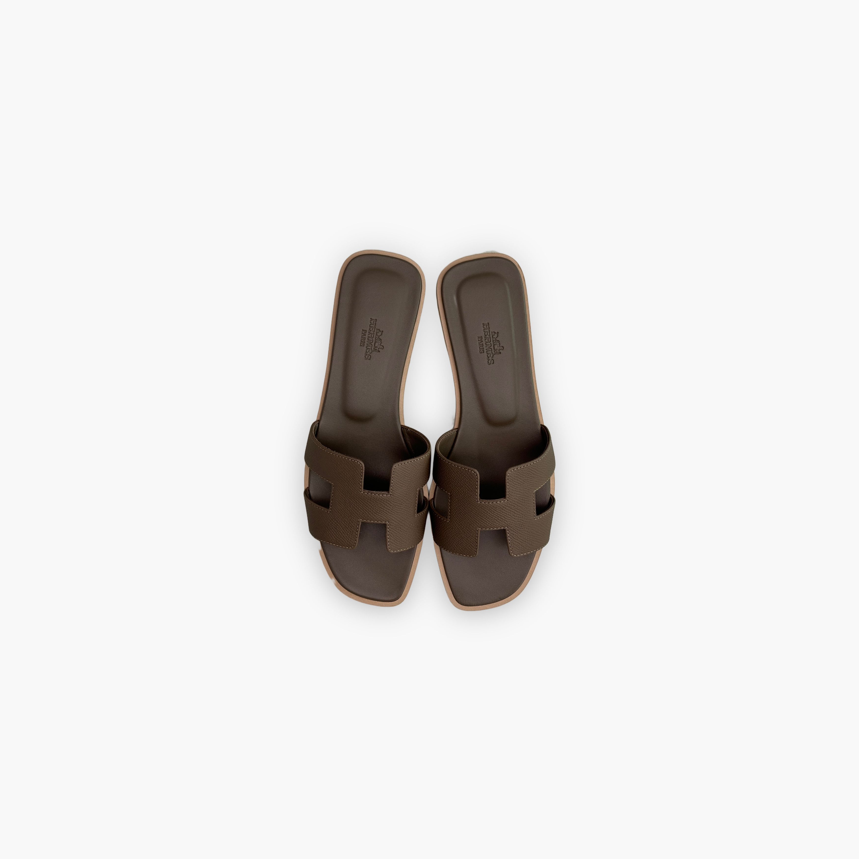 Hermes Hermès Etoupe Oran Sandals Size 39 Size US 9 / IT 39 - 9 Thumbnail