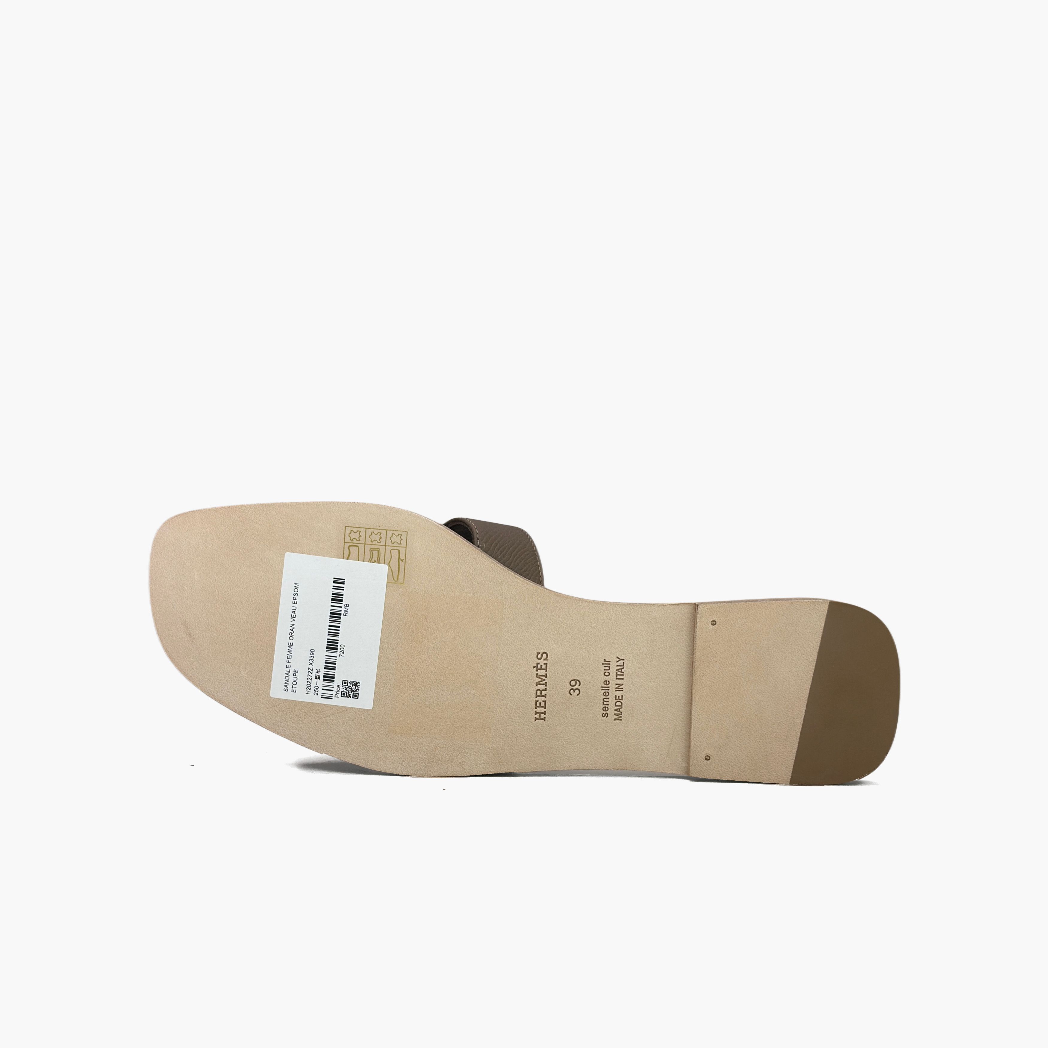Hermes Hermès Etoupe Oran Sandals Size 39 Size US 9 / IT 39 - 8 Thumbnail