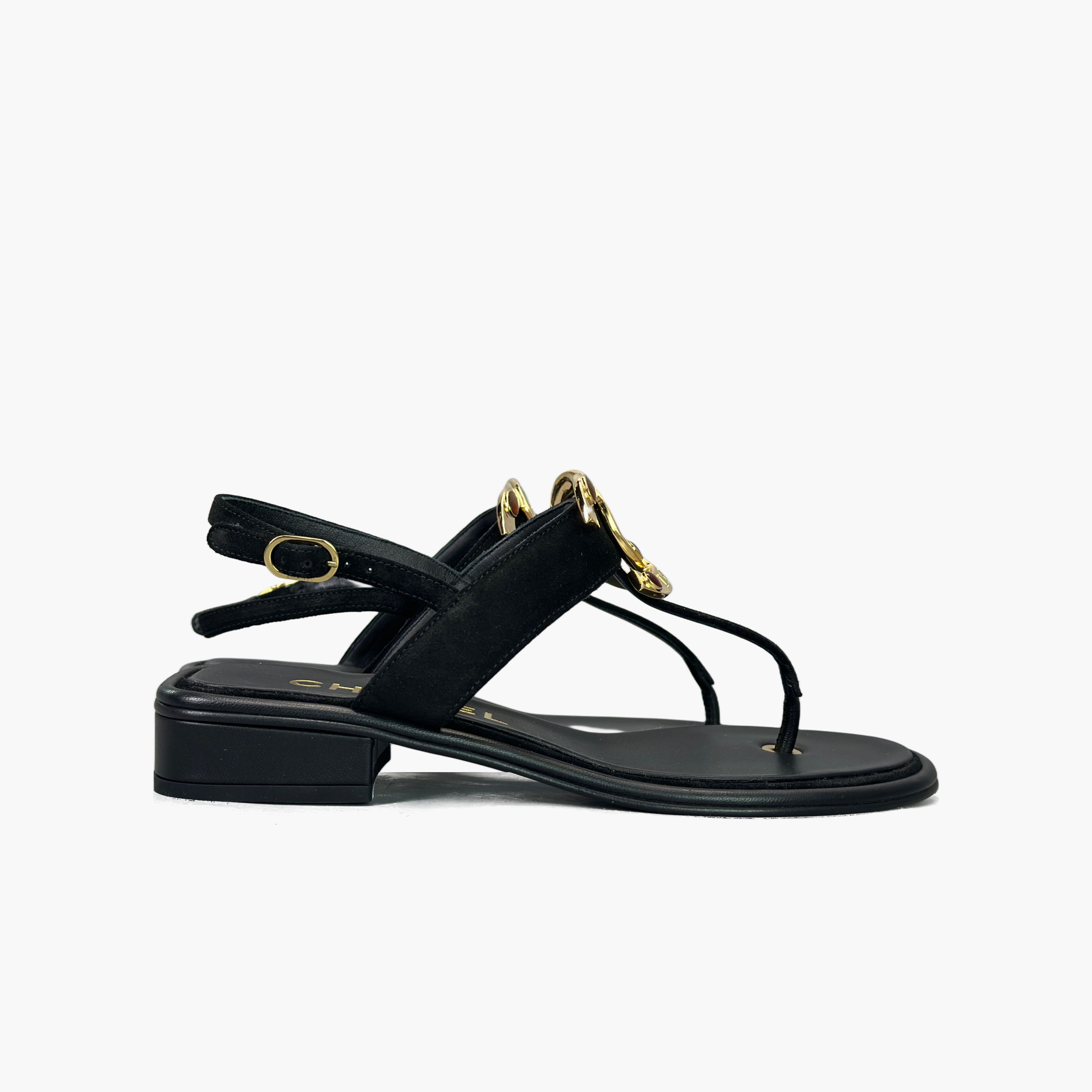 Chanel Chanel Logo Jeweled Sandals Size 36.5 Size US 6.5 / IT 36.5 - 4 Thumbnail