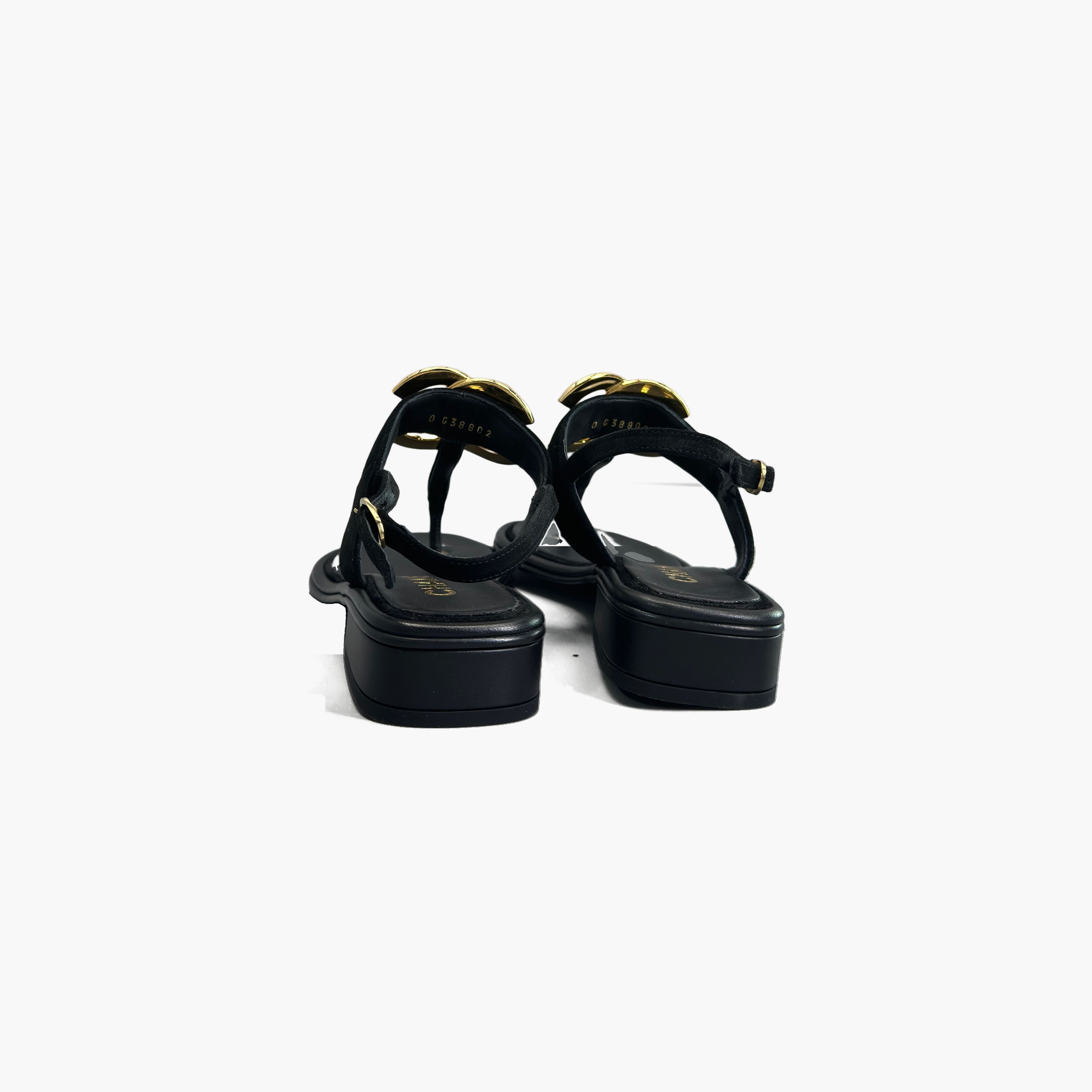 Chanel Chanel Logo Jeweled Sandals Size 36.5 Size US 6.5 / IT 36.5 - 6 Thumbnail