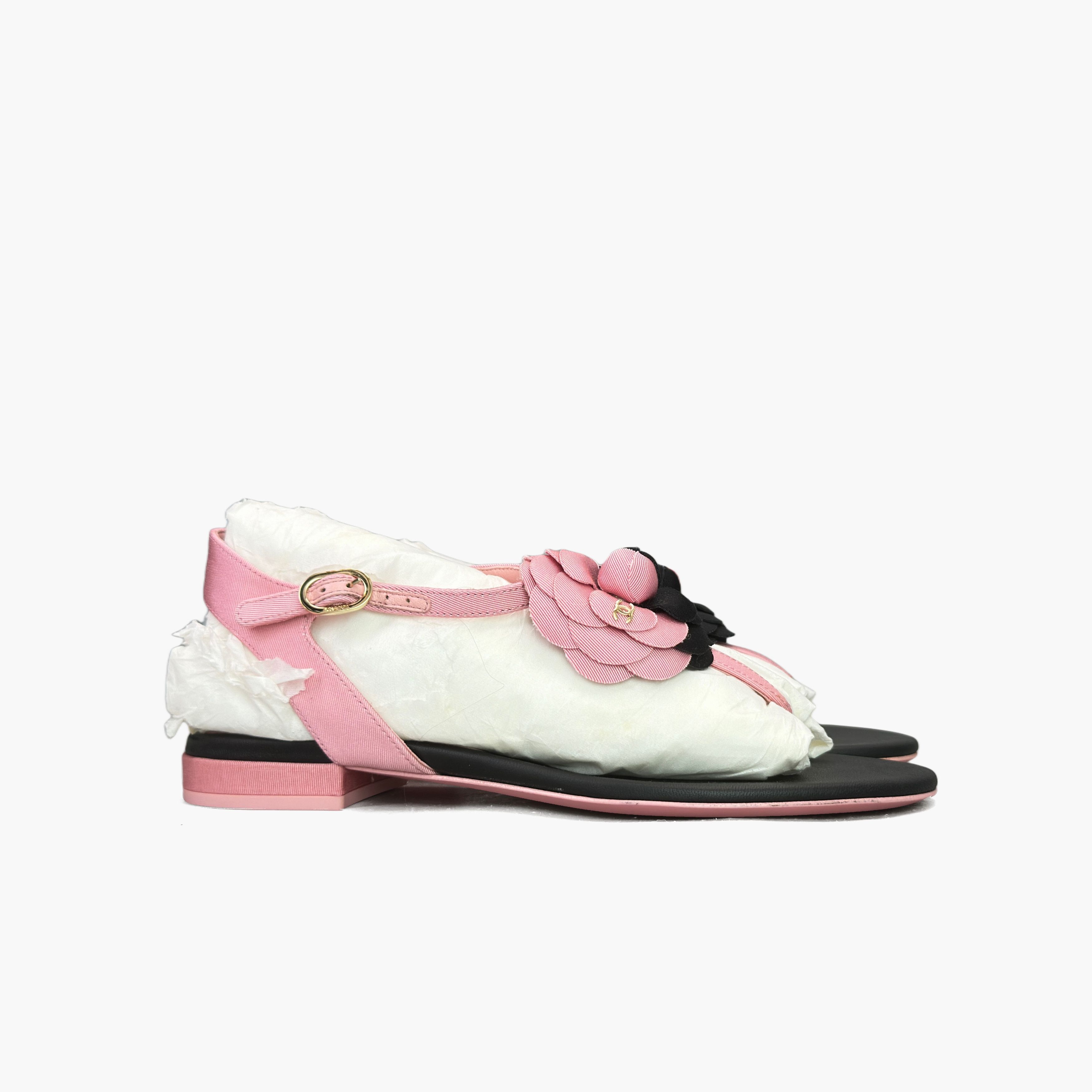 Chanel Chanel Camellia Flower Sandals Size 36.5 Size US 6.5 / IT 36.5 - 4 Thumbnail