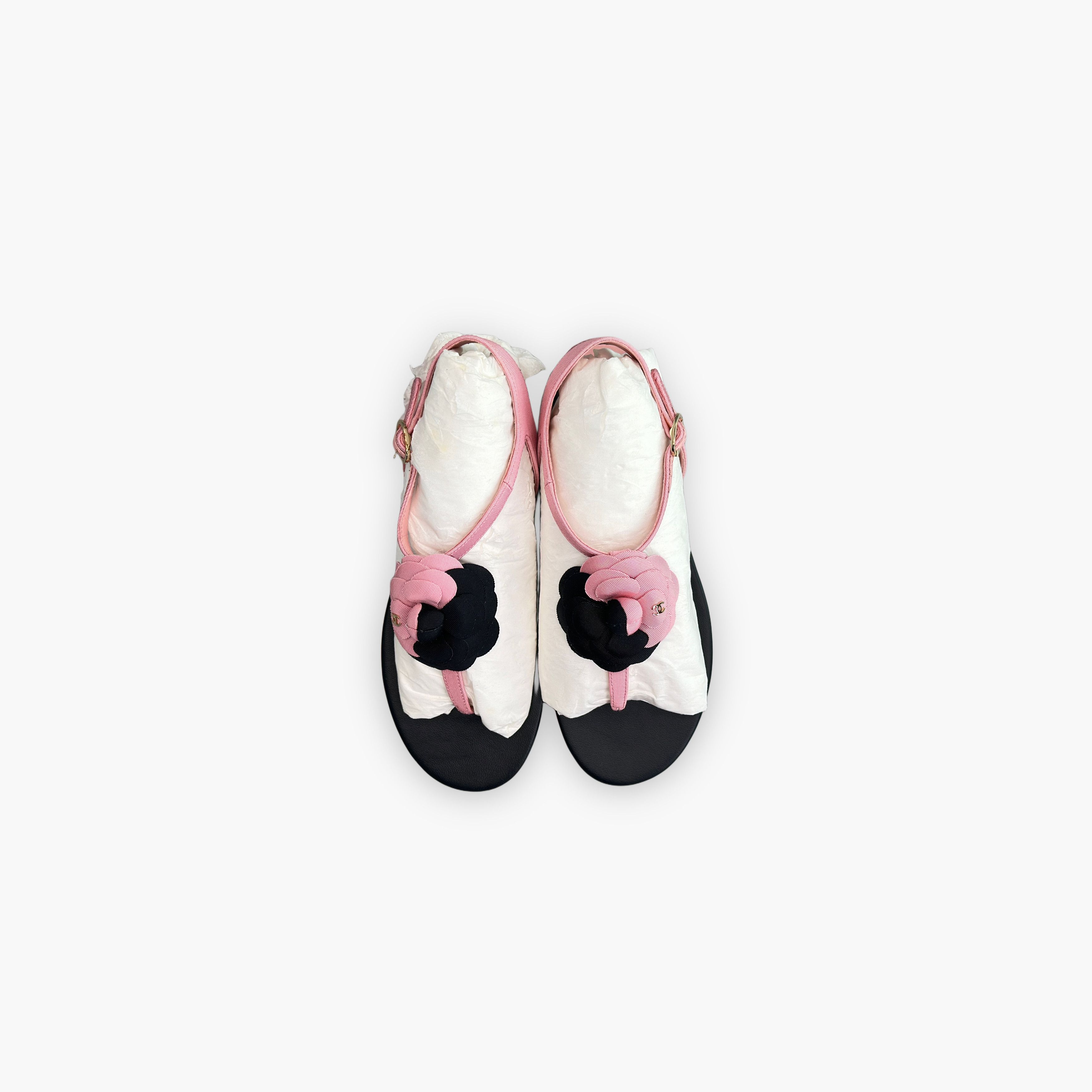 Chanel Chanel Camellia Flower Sandals Size 36.5 Size US 6.5 / IT 36.5 - 9 Thumbnail