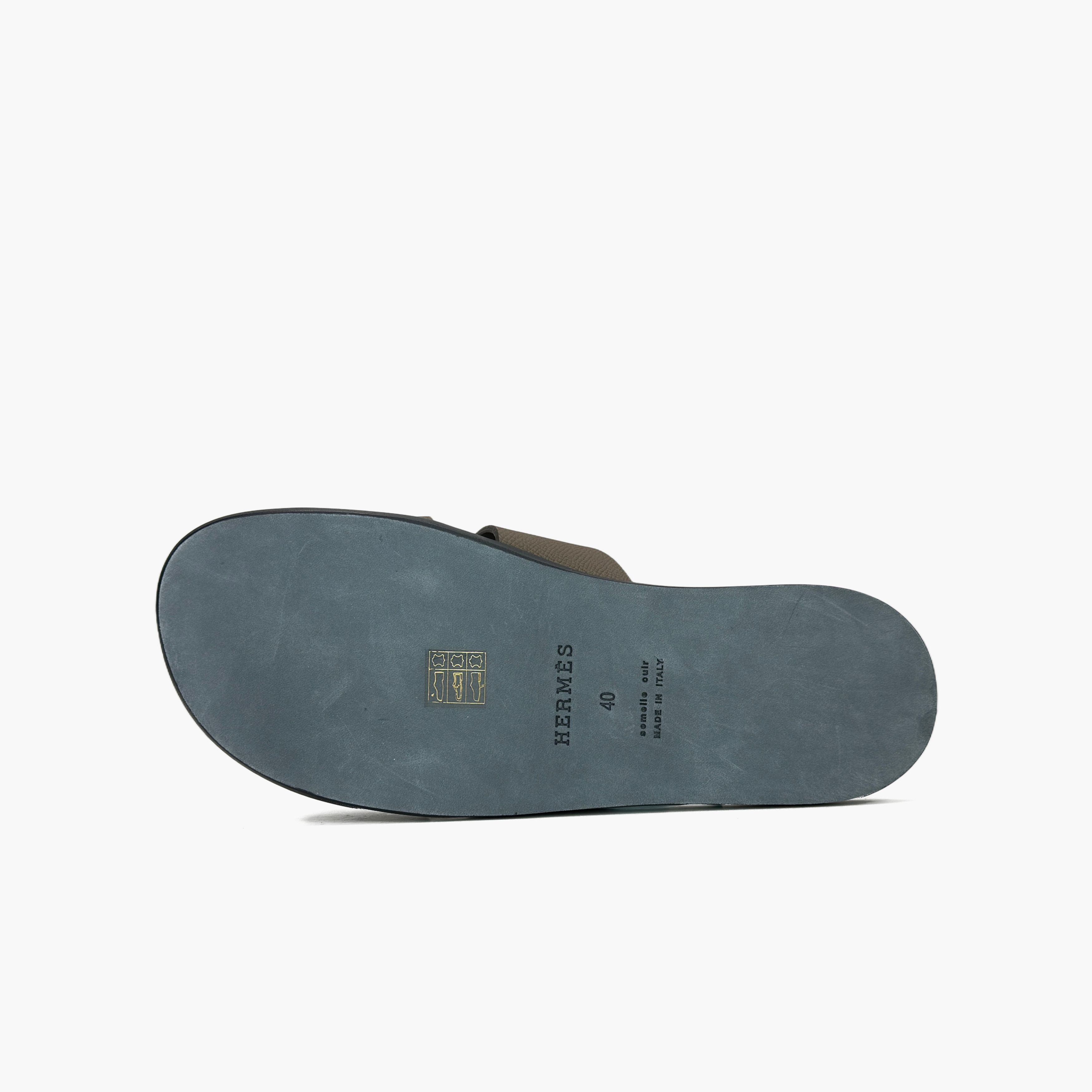 Hermes Hermès Izmir Leather Sandals Size 40 Size US 7 / EU 40 - 8 Thumbnail