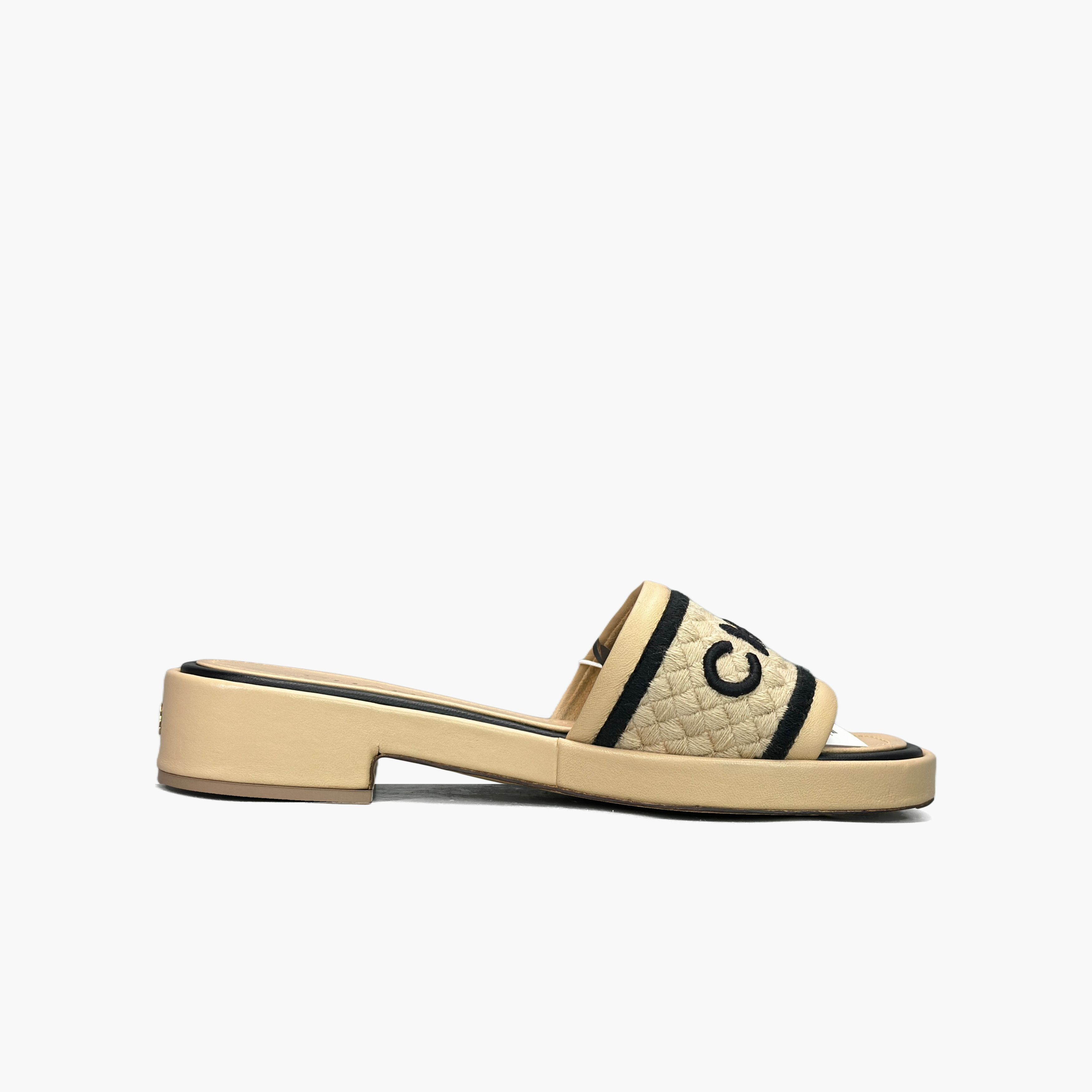 Chanel CHANEL Logo Slide Sandals Size 37.5 Size US 7.5 / IT 37.5 - 2 Thumbnail
