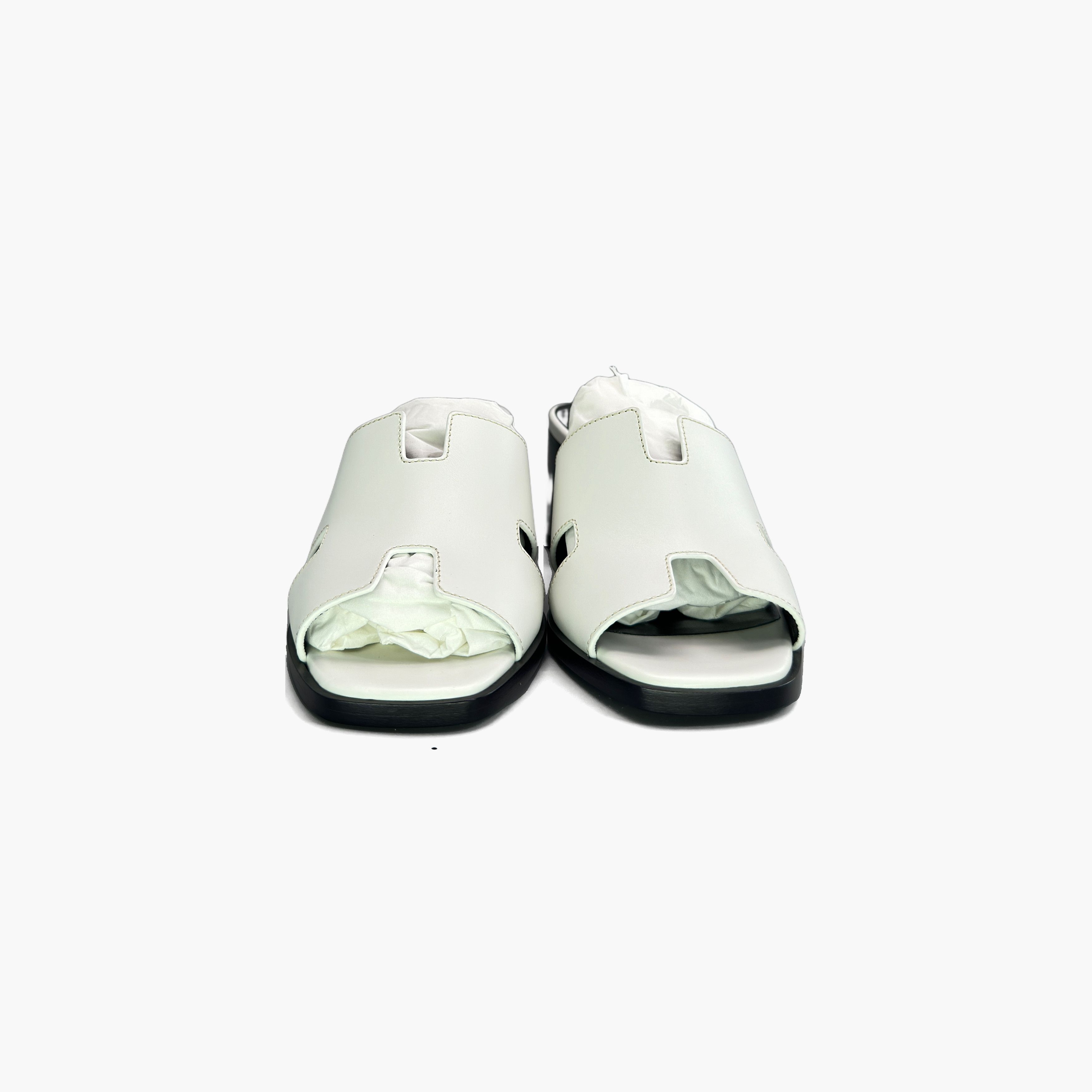 Hermes Hermès Helia Leather Block Heel Mules Size 37 Size US 7 / IT 37 - 5 Thumbnail