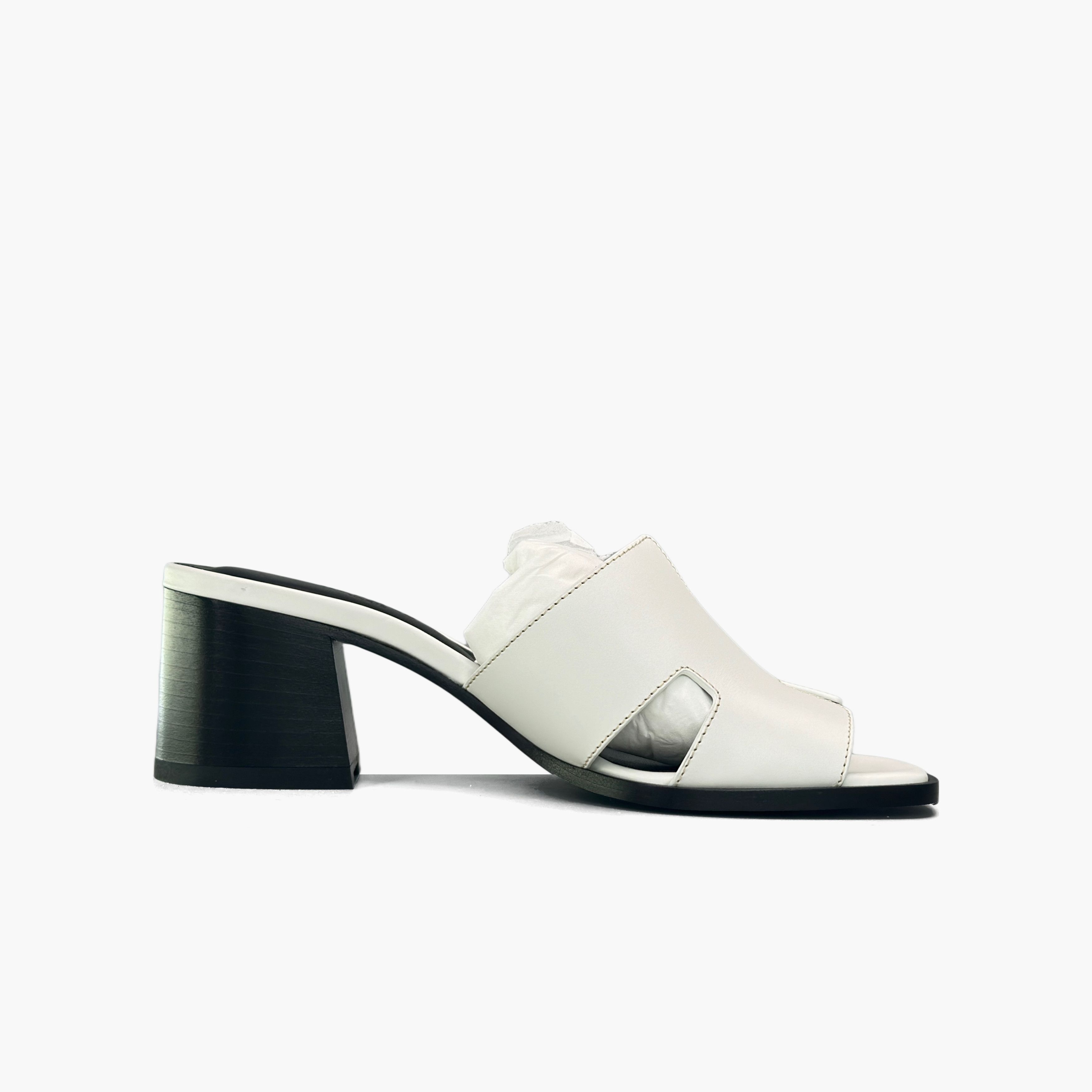 Hermes Hermès Helia Leather Block Heel Mules Size 37 Size US 7 / IT 37 - 2 Thumbnail