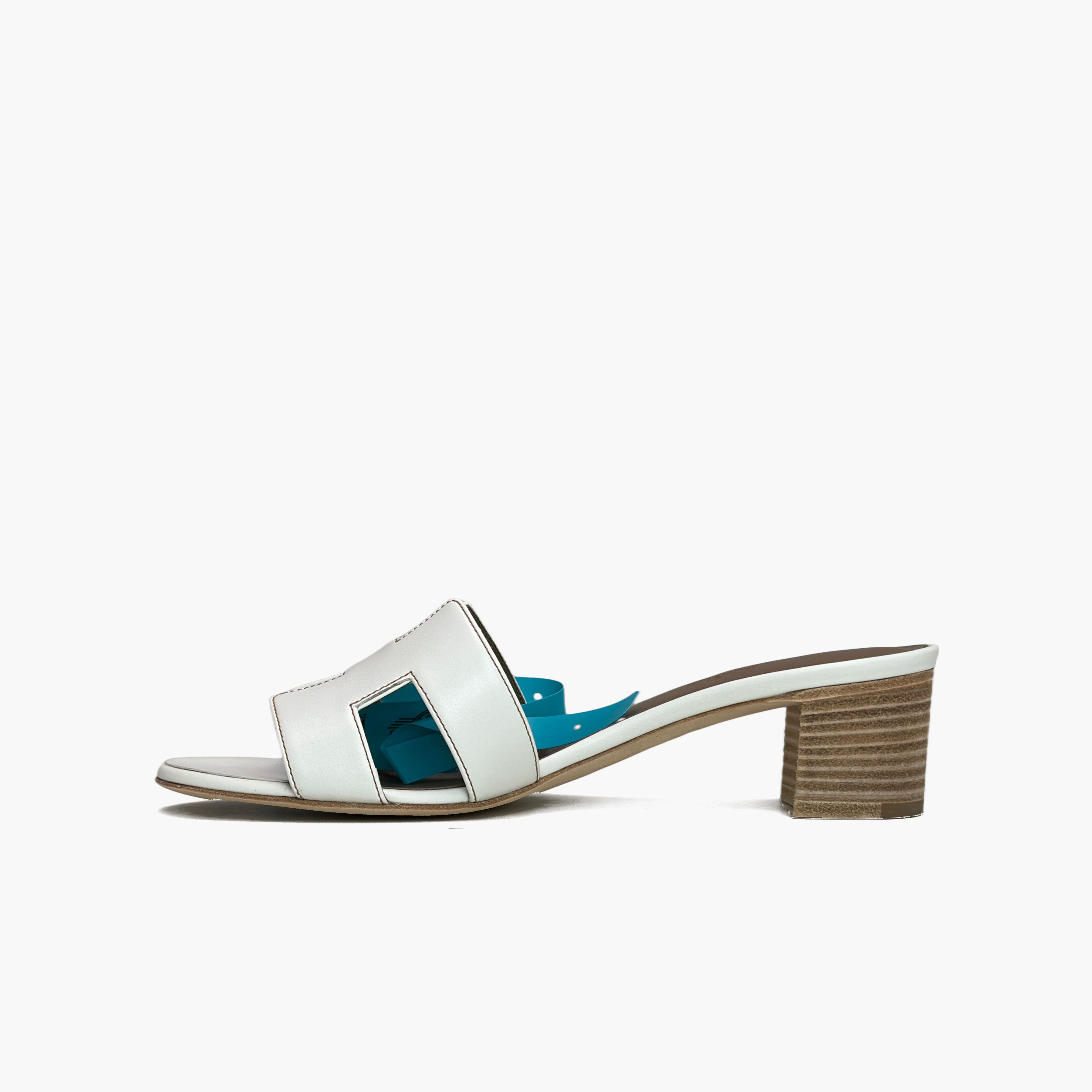 Hermes Hermès Oasis Leather Sandals White Size 37 Size US 7 / IT 37 - 3 Thumbnail