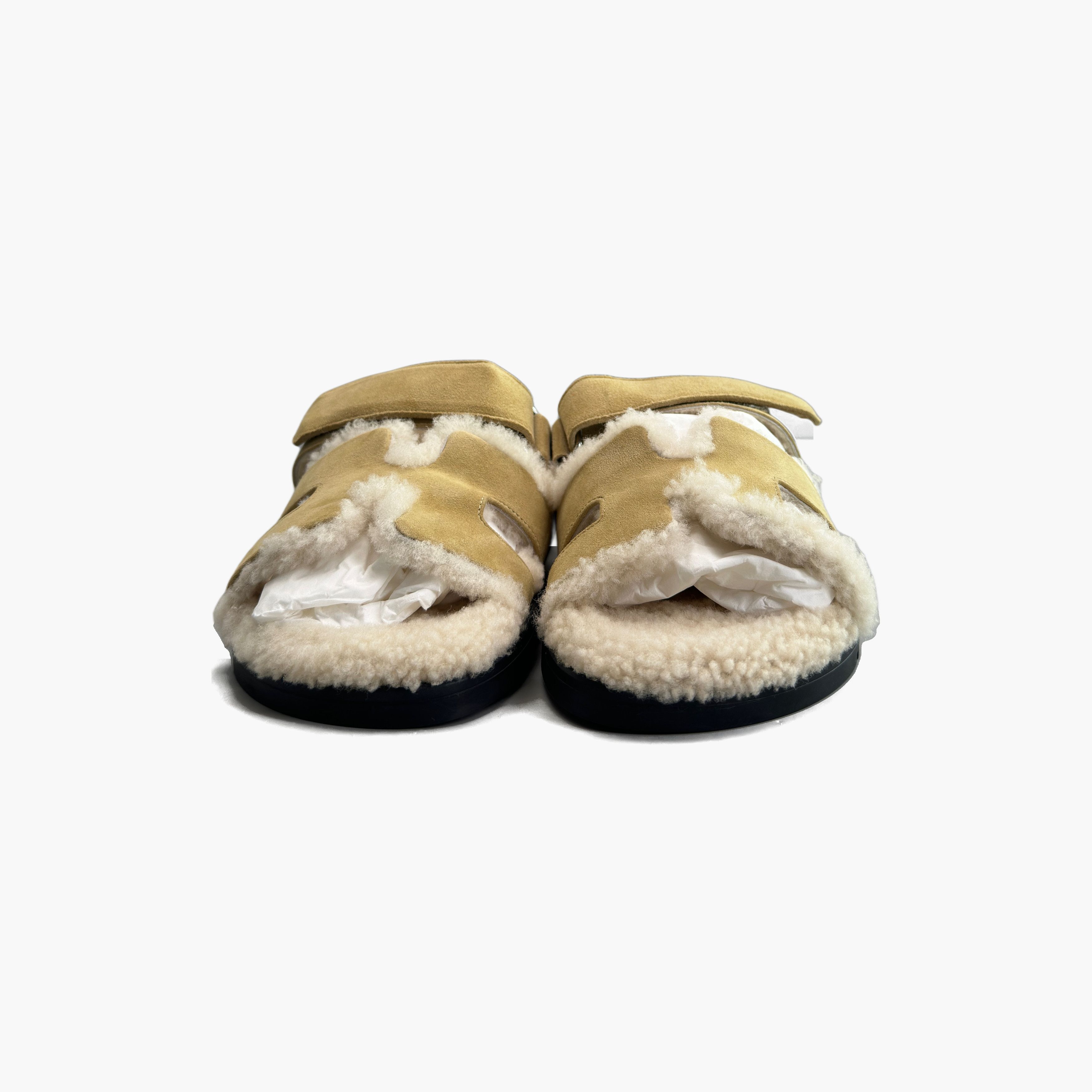 Hermes Hermès Chypre Shearling Sandals Size 37 Size US 7 / IT 37 - 5 Thumbnail