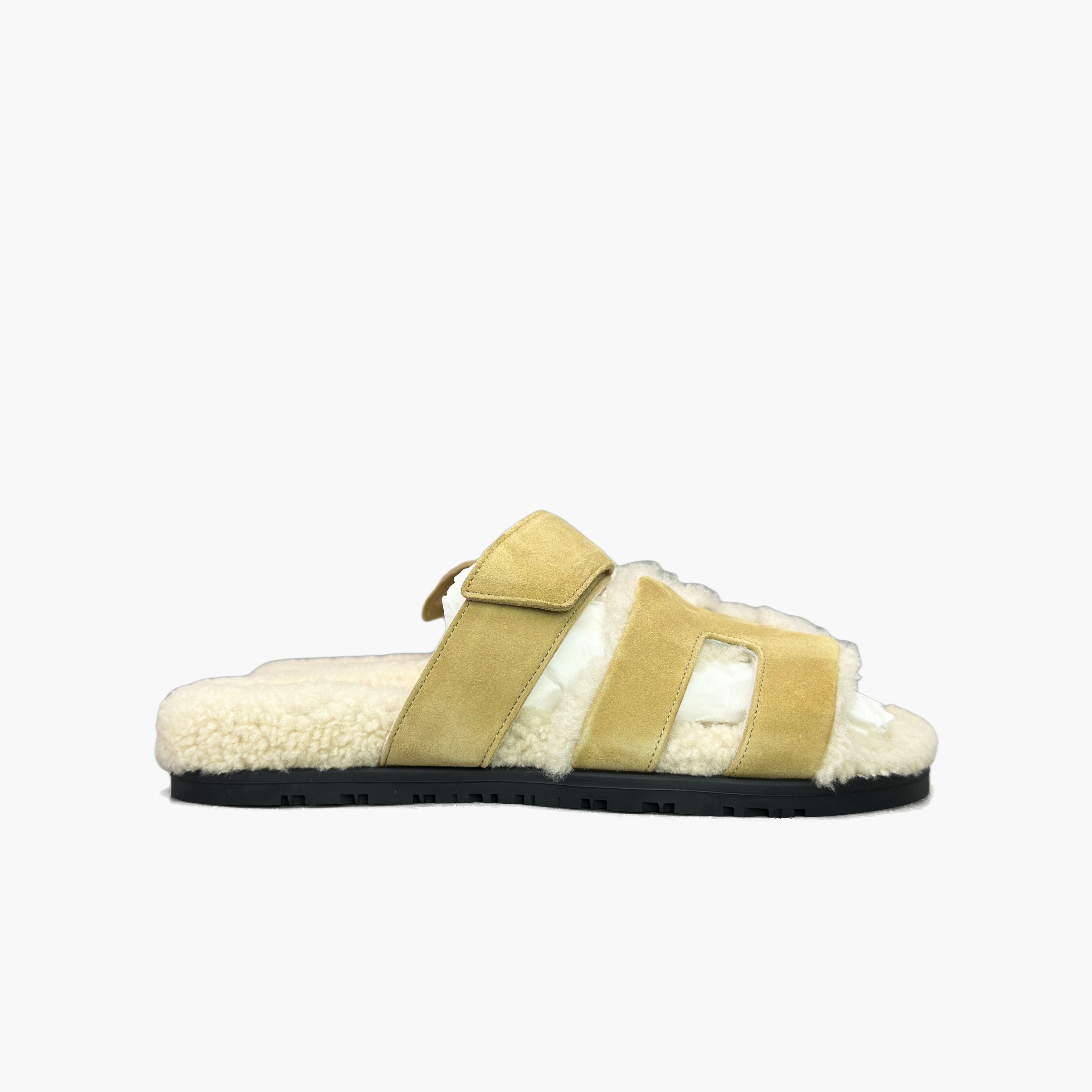 Hermes Hermès Chypre Shearling Sandals Size 37 Size US 7 / IT 37 - 4 Thumbnail