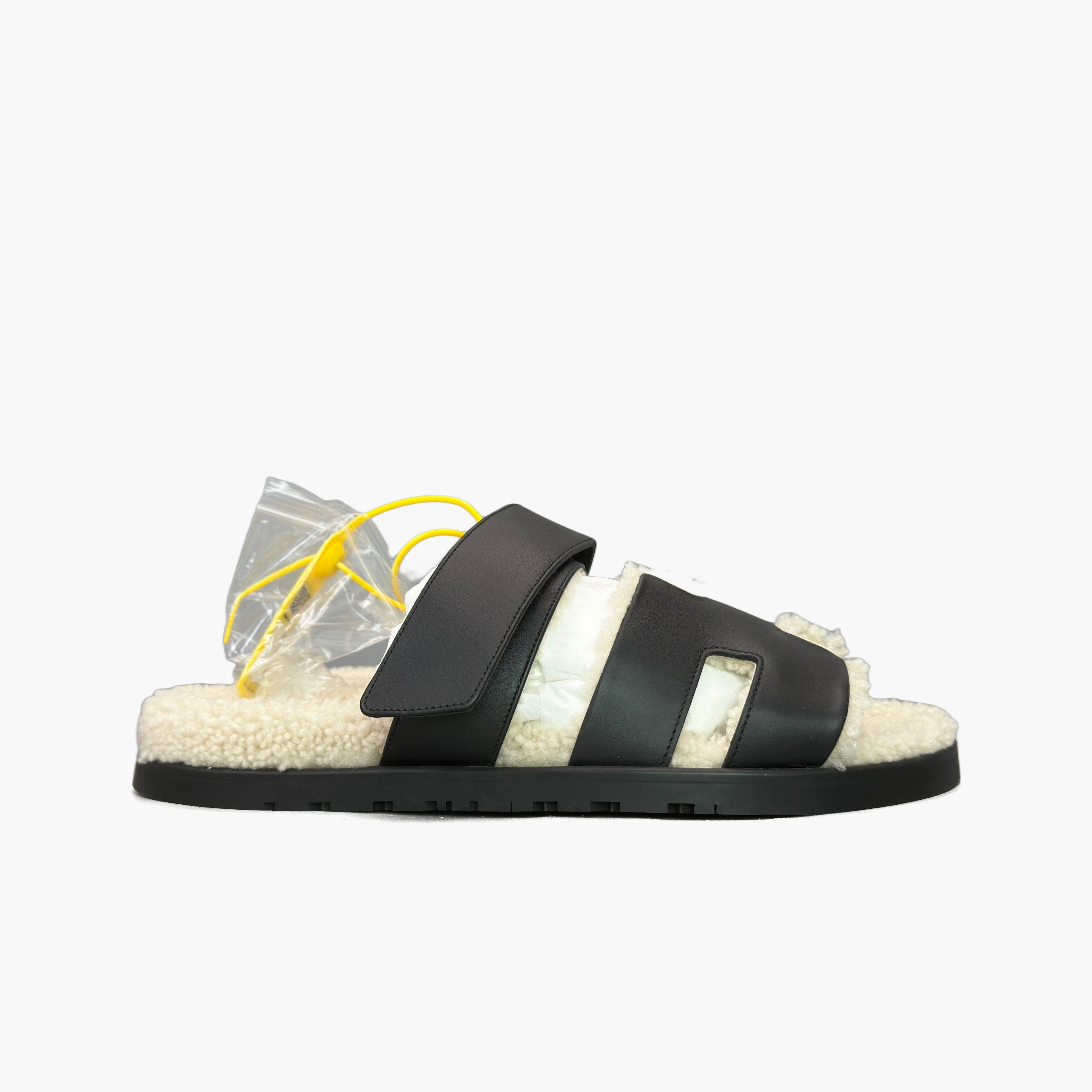 Hermes Hermes Chypre Leather Shearling Sandals Size 9 Size US 9 / EU 42 - 4 Thumbnail