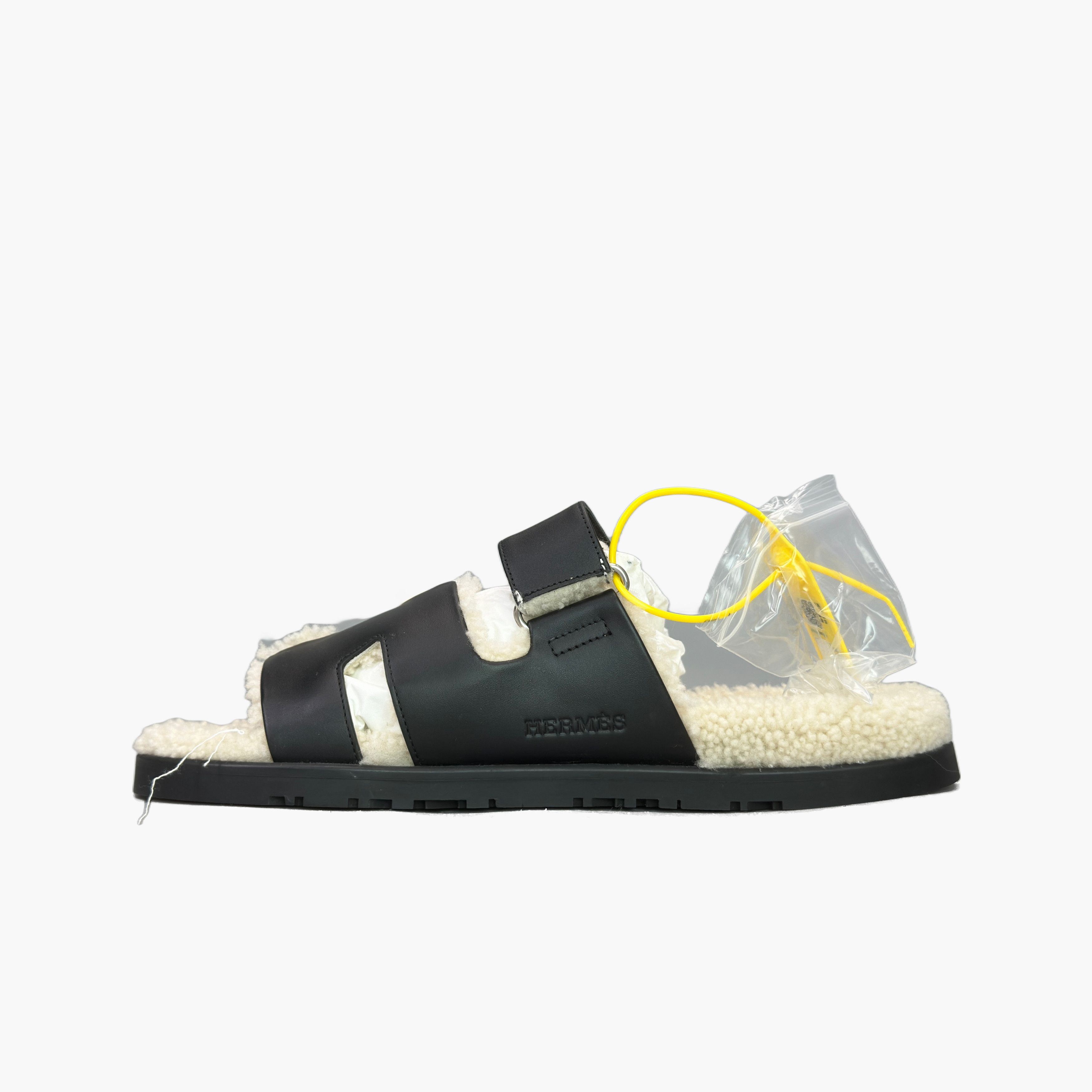 Hermes Hermes Chypre Leather Shearling Sandals Size 9 Size US 9 / EU 42 - 3 Thumbnail