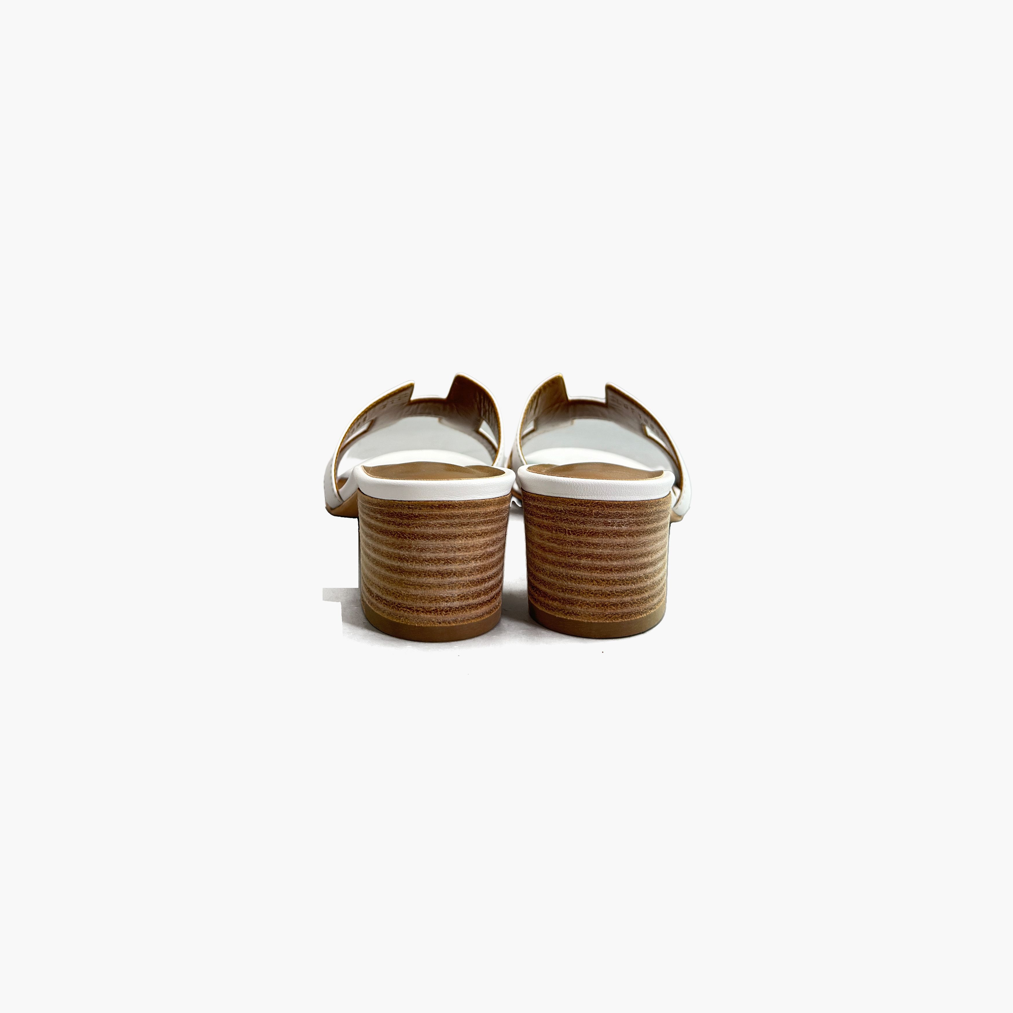 Hermes Hermès Oasis H-Cutout Block Heel Sandals Size 38.5 Size US 8.5 / IT 38.5 - 6 Thumbnail