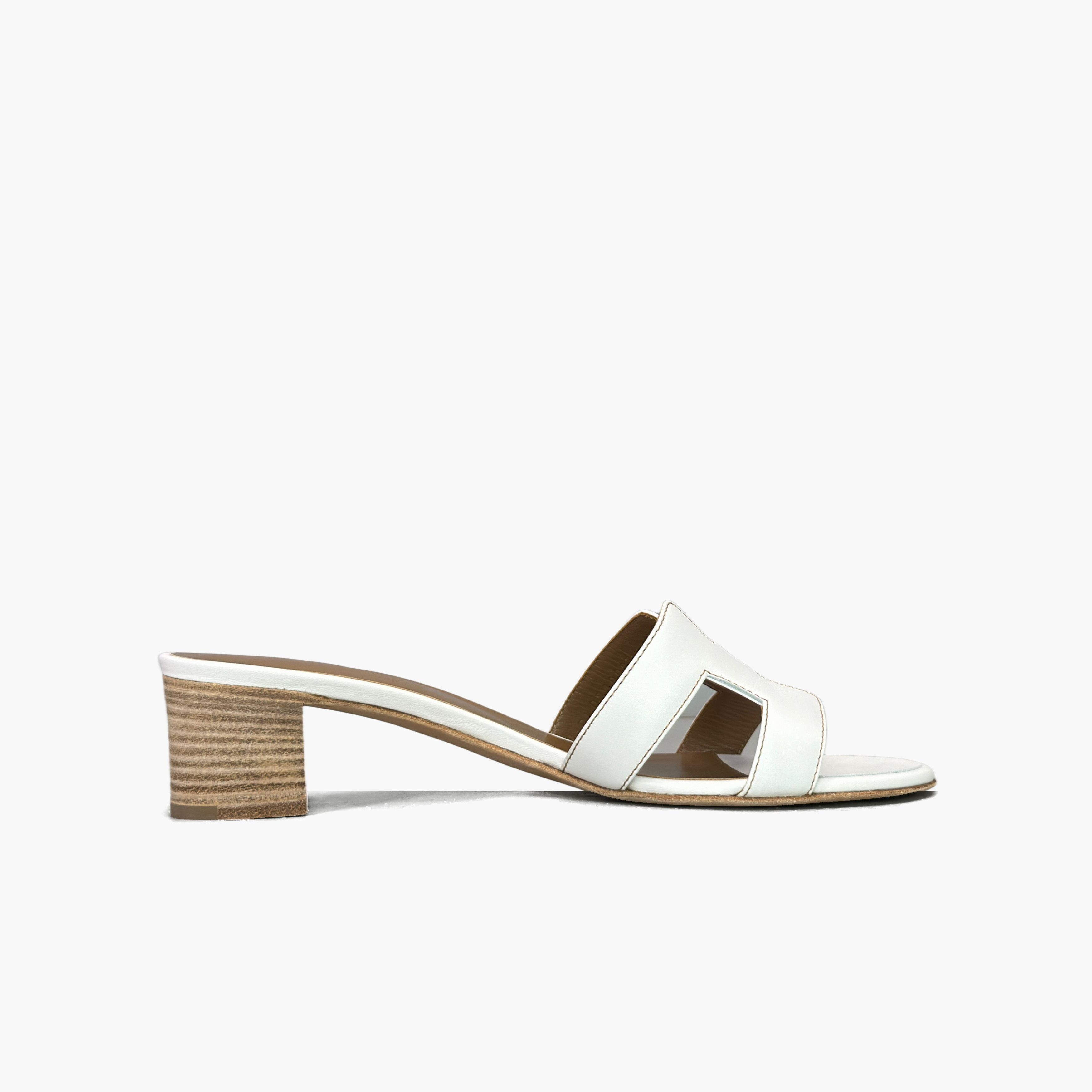 Hermes Hermès Oasis H-Cutout Block Heel Sandals Size 38.5 Size US 8.5 / IT 38.5 - 2 Thumbnail