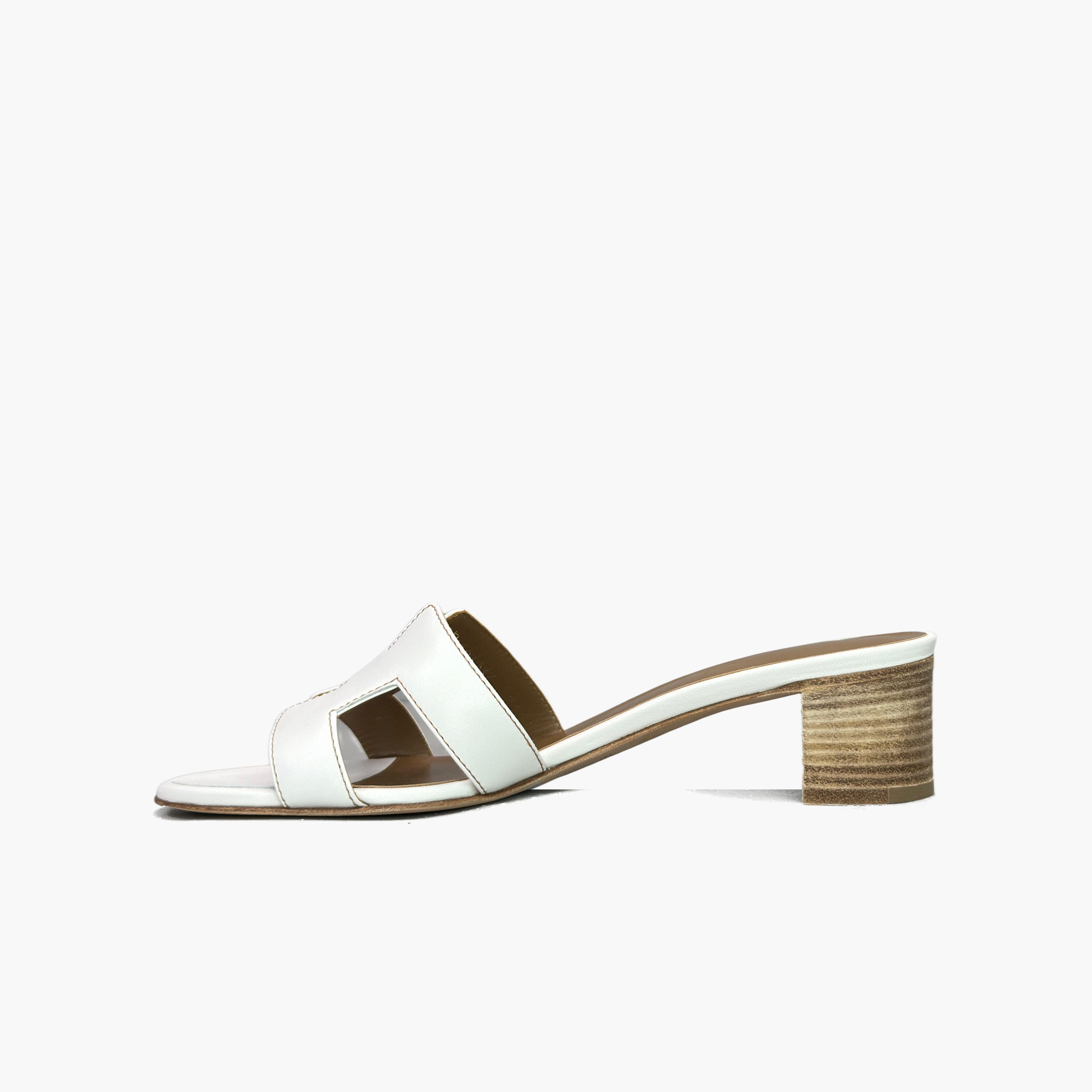 Hermes Hermès Oasis H-Cutout Block Heel Sandals Size 38.5 Size US 8.5 / IT 38.5 - 3 Thumbnail