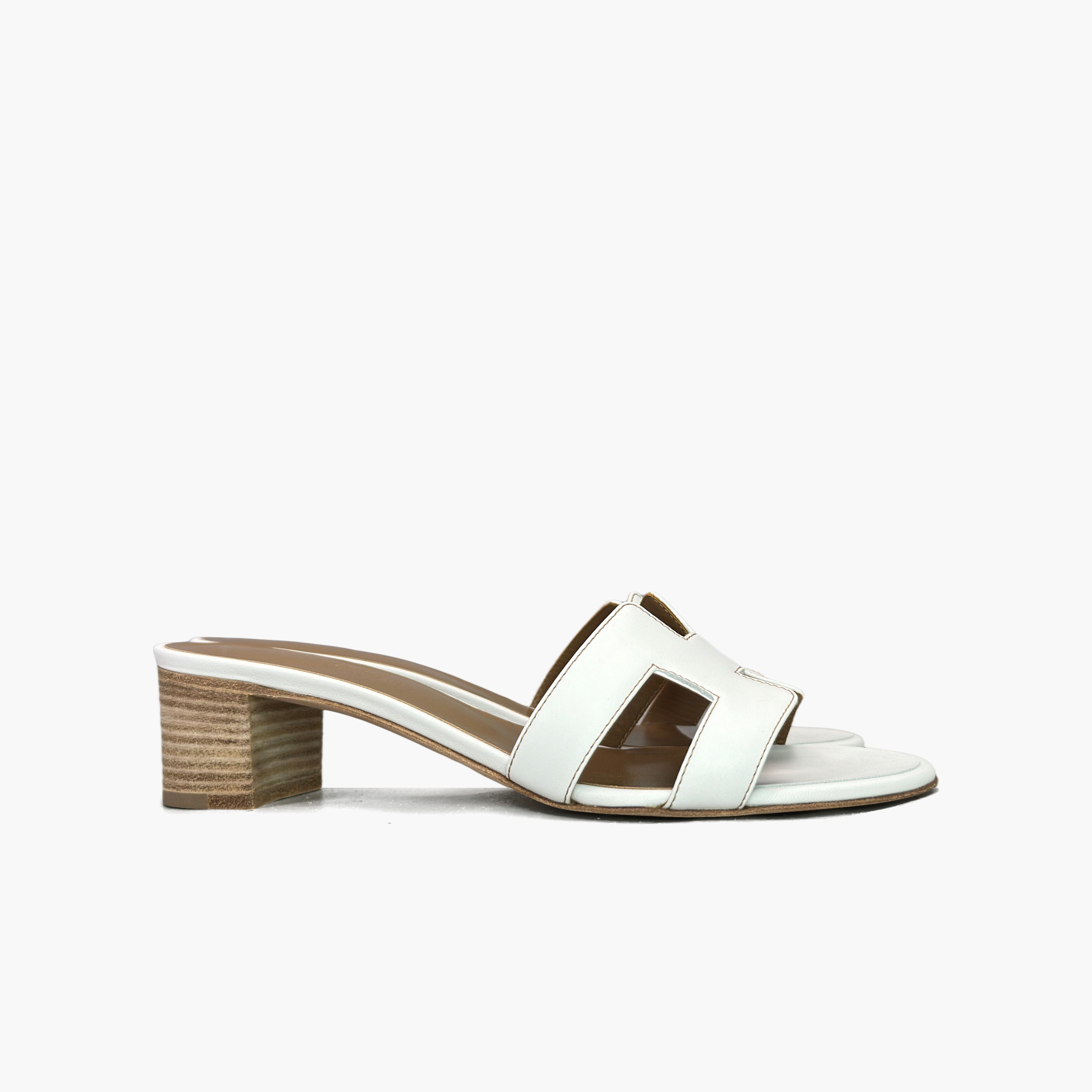 Hermes Hermès Oasis H-Cutout Block Heel Sandals Size 38.5 Size US 8.5 / IT 38.5 - 4 Thumbnail