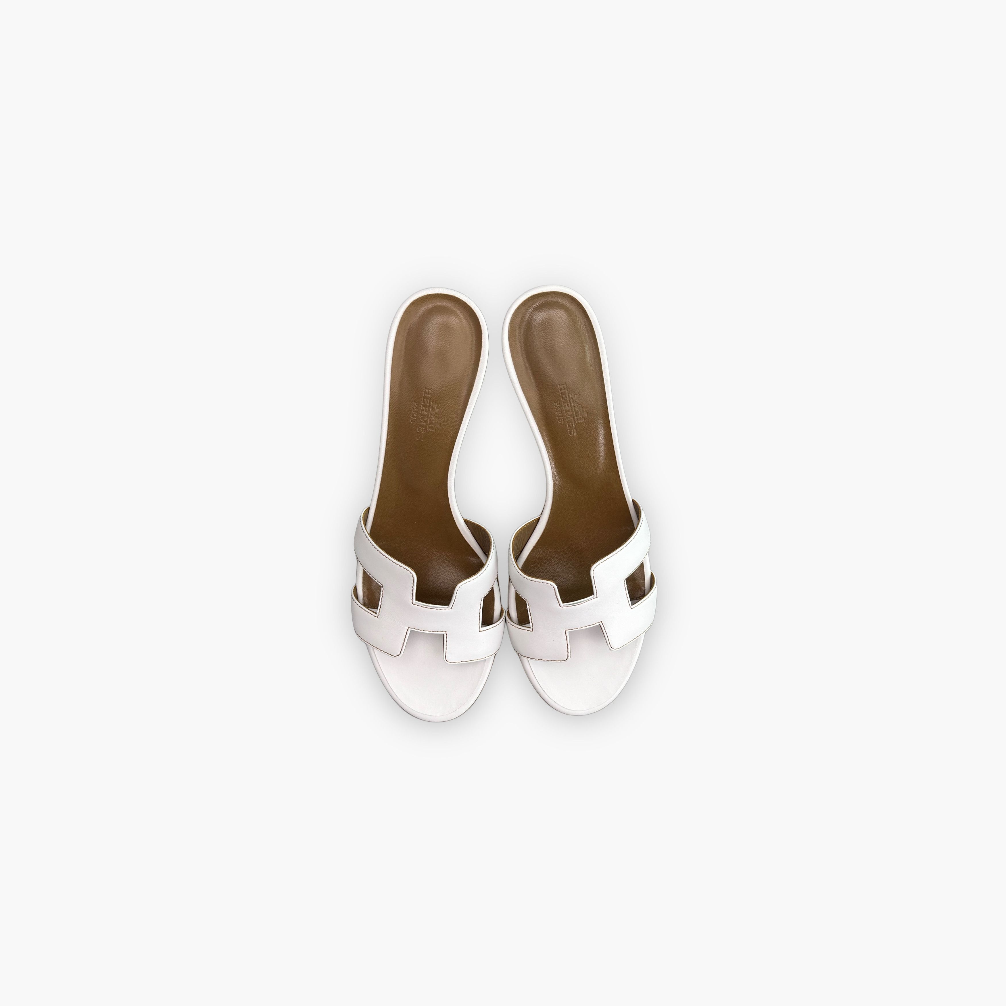Hermes Hermès Oasis H-Cutout Block Heel Sandals Size 38.5 Size US 8.5 / IT 38.5 - 9 Thumbnail