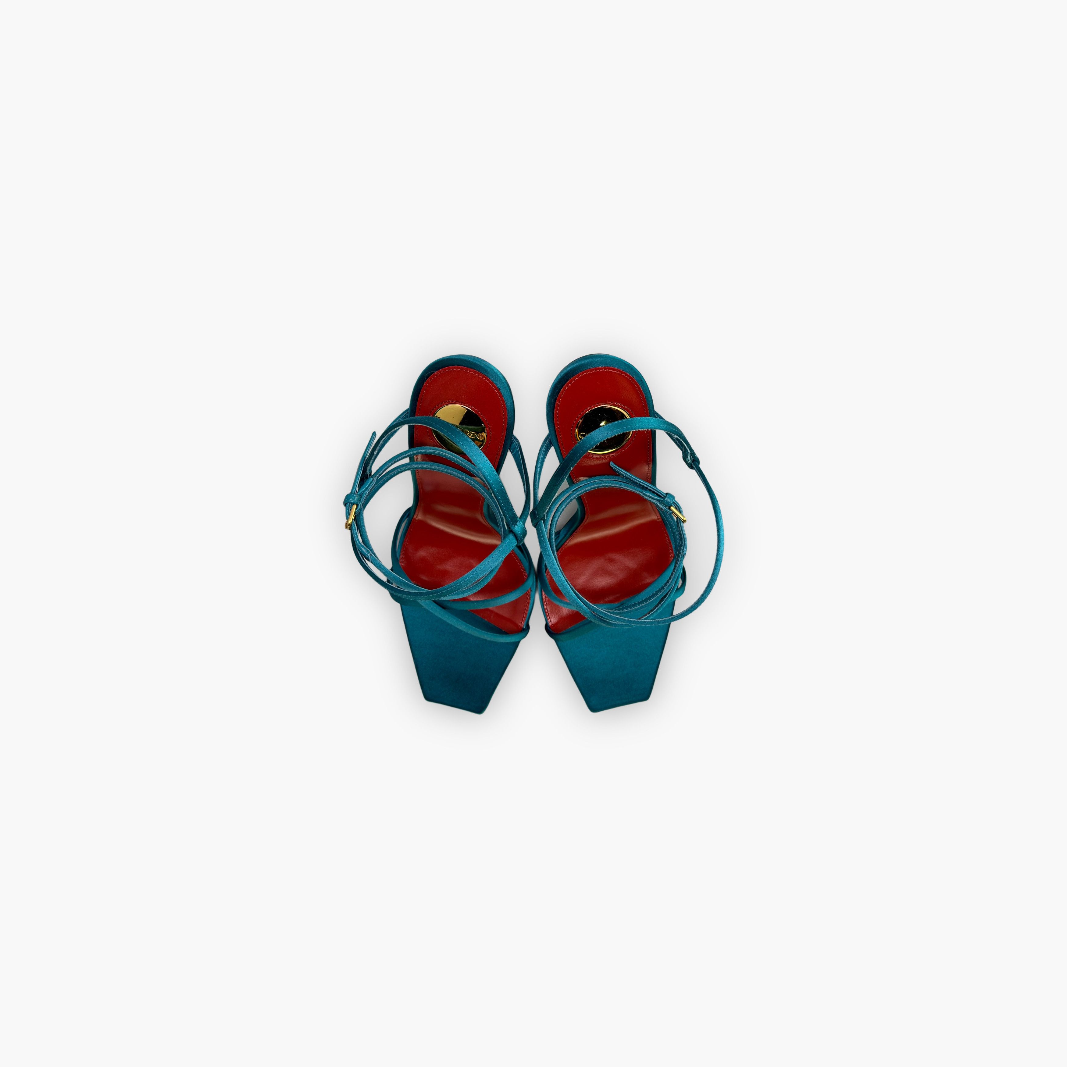 Hermes Saint Laurent Opyum Satin Sandals Size 37 Size US 7 / IT 37 - 9 Thumbnail