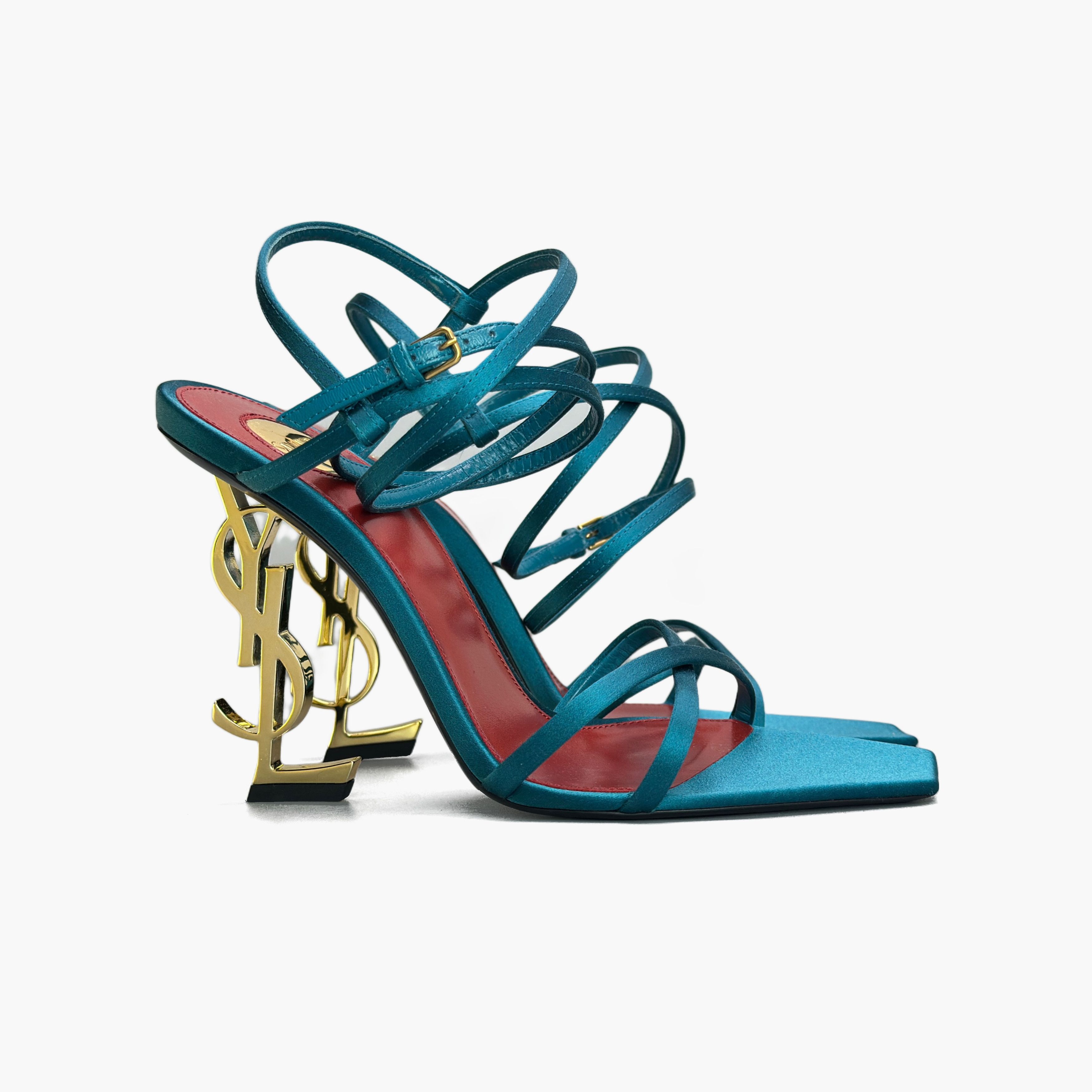 Hermes Saint Laurent Opyum Satin Sandals Size 37 Size US 7 / IT 37 - 4 Thumbnail