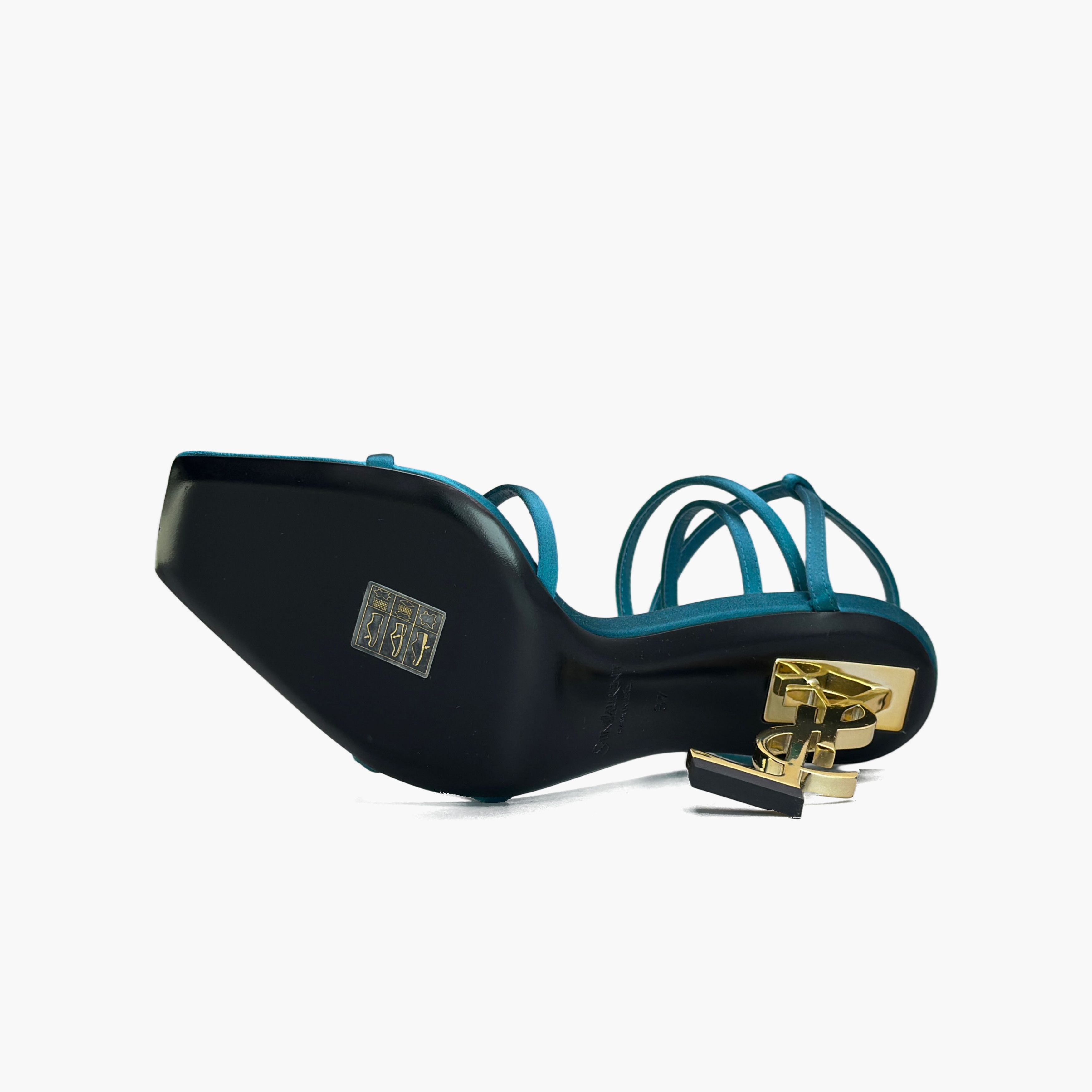 Hermes Saint Laurent Opyum Satin Sandals Size 37 Size US 7 / IT 37 - 8 Thumbnail