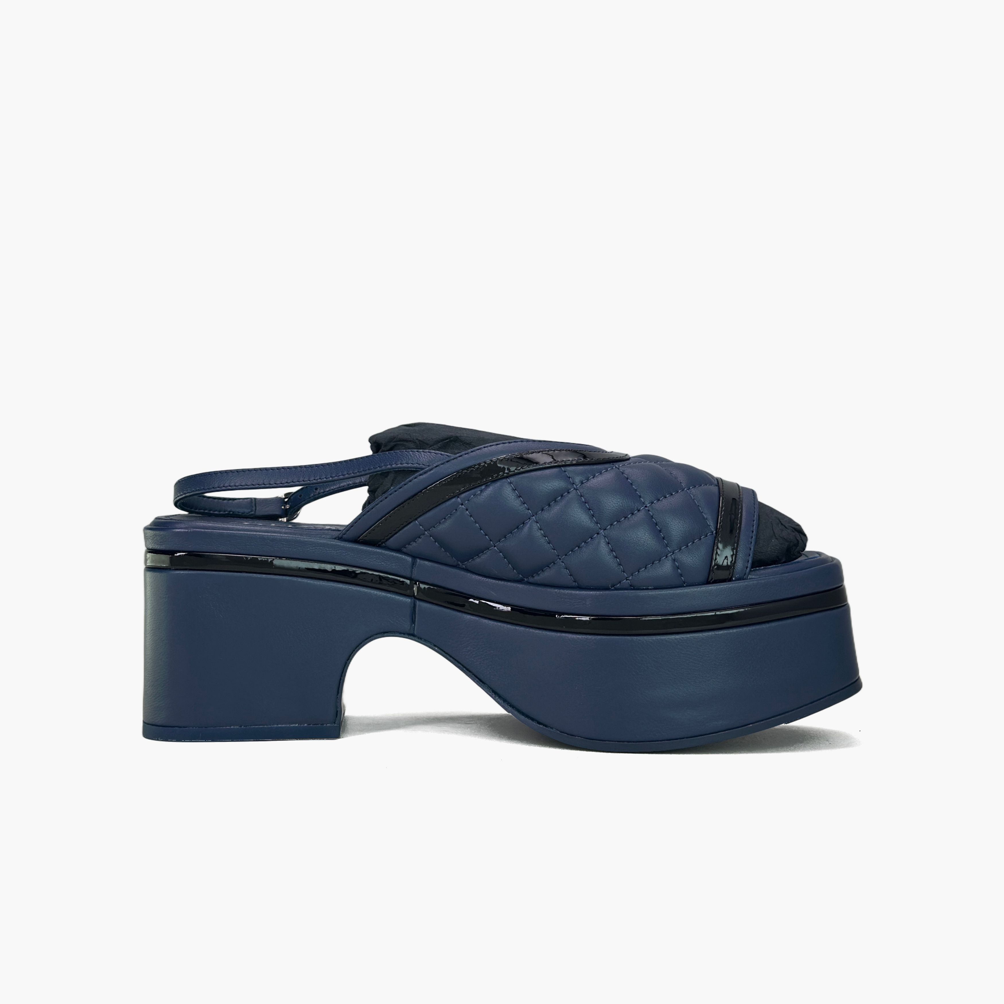 Chanel Chanel Quilted Platform Sandals Size 38 Size US 8 / IT 38 - 2 Thumbnail