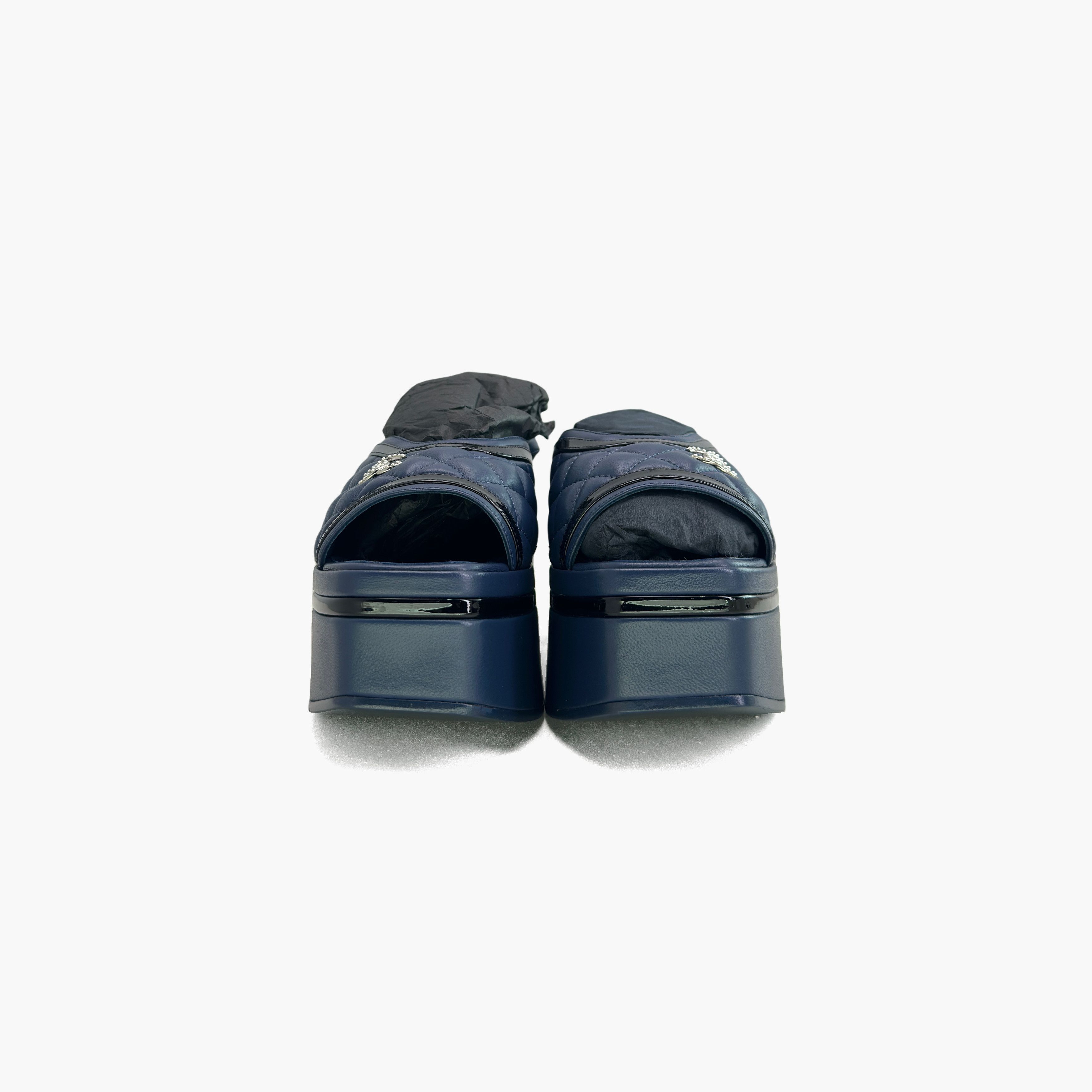 Chanel Chanel Quilted Platform Sandals Size 38 Size US 8 / IT 38 - 5 Thumbnail