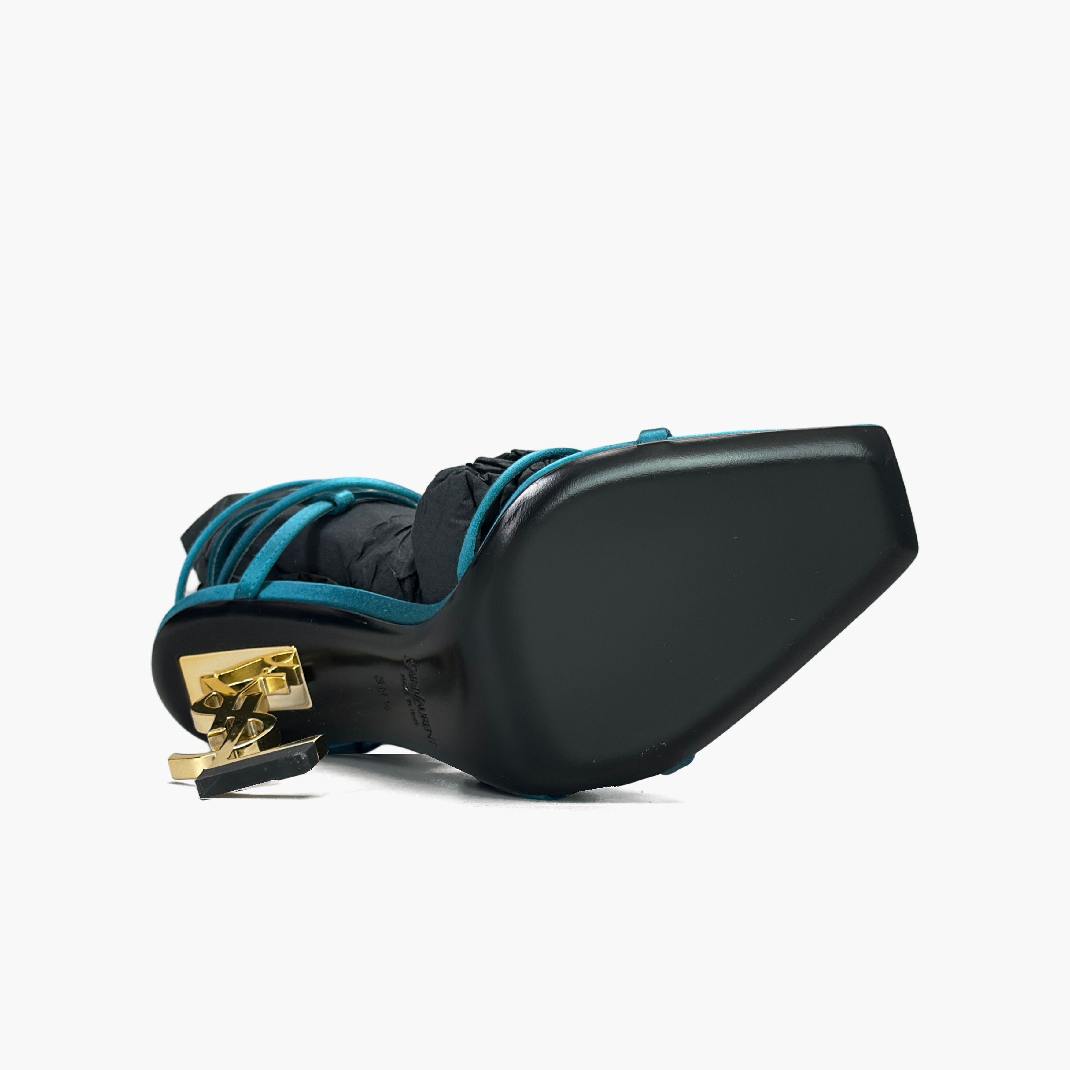 Saint Laurent Paris Saint Laurent Opyum Heels Blue Size 38.5 Size US 8.5 / IT 38.5 - 7 Thumbnail