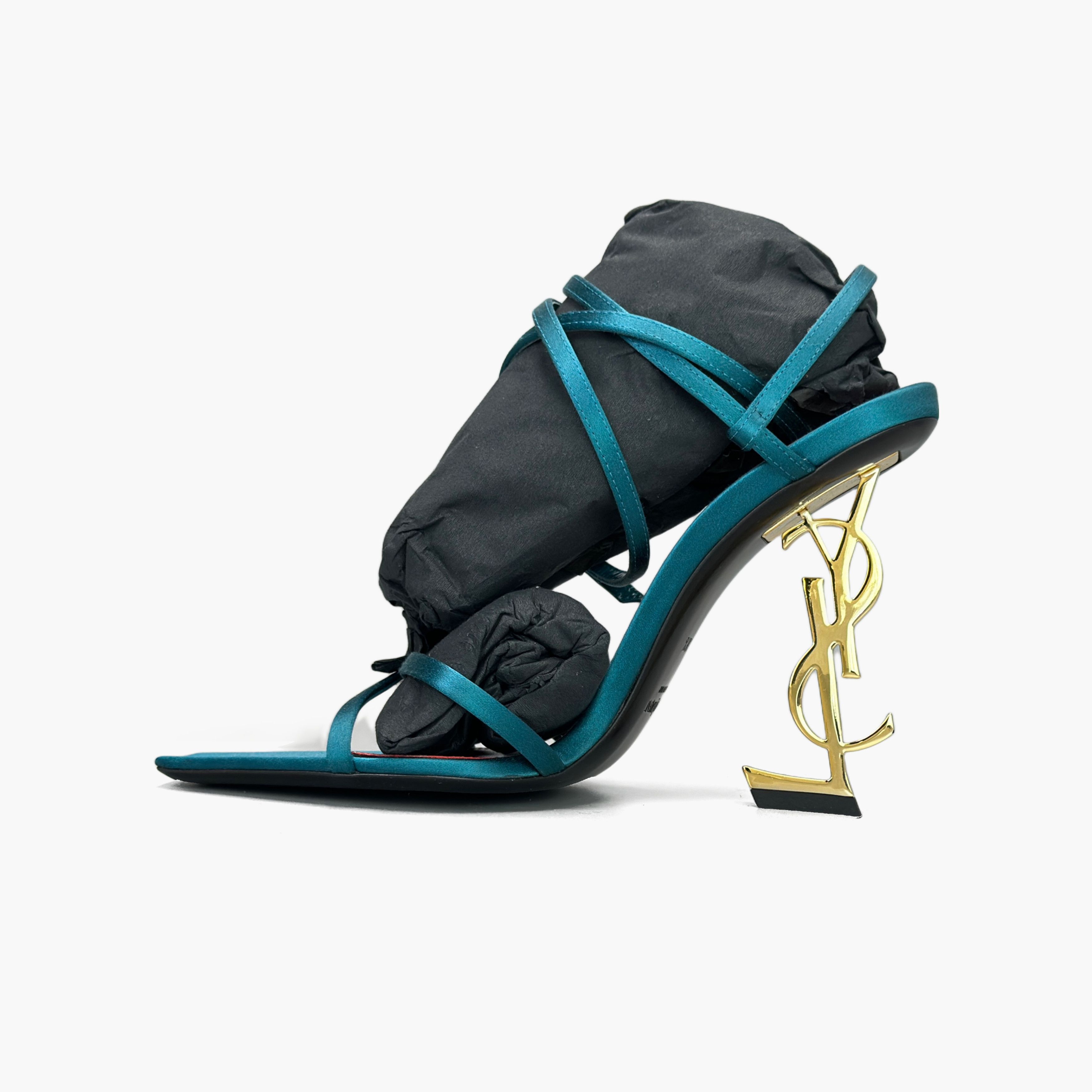 Saint Laurent Paris Saint Laurent Opyum Heels Blue Size 38.5 Size US 8.5 / IT 38.5 - 3 Thumbnail