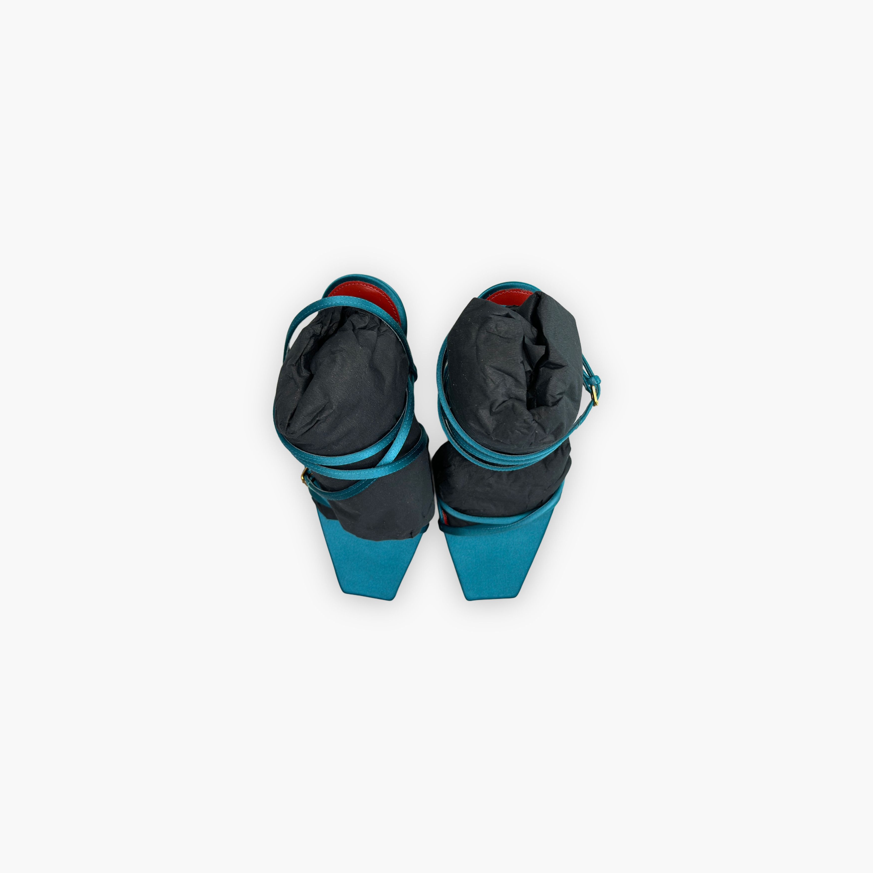 Saint Laurent Paris Saint Laurent Opyum Heels Blue Size 38.5 Size US 8.5 / IT 38.5 - 9 Thumbnail