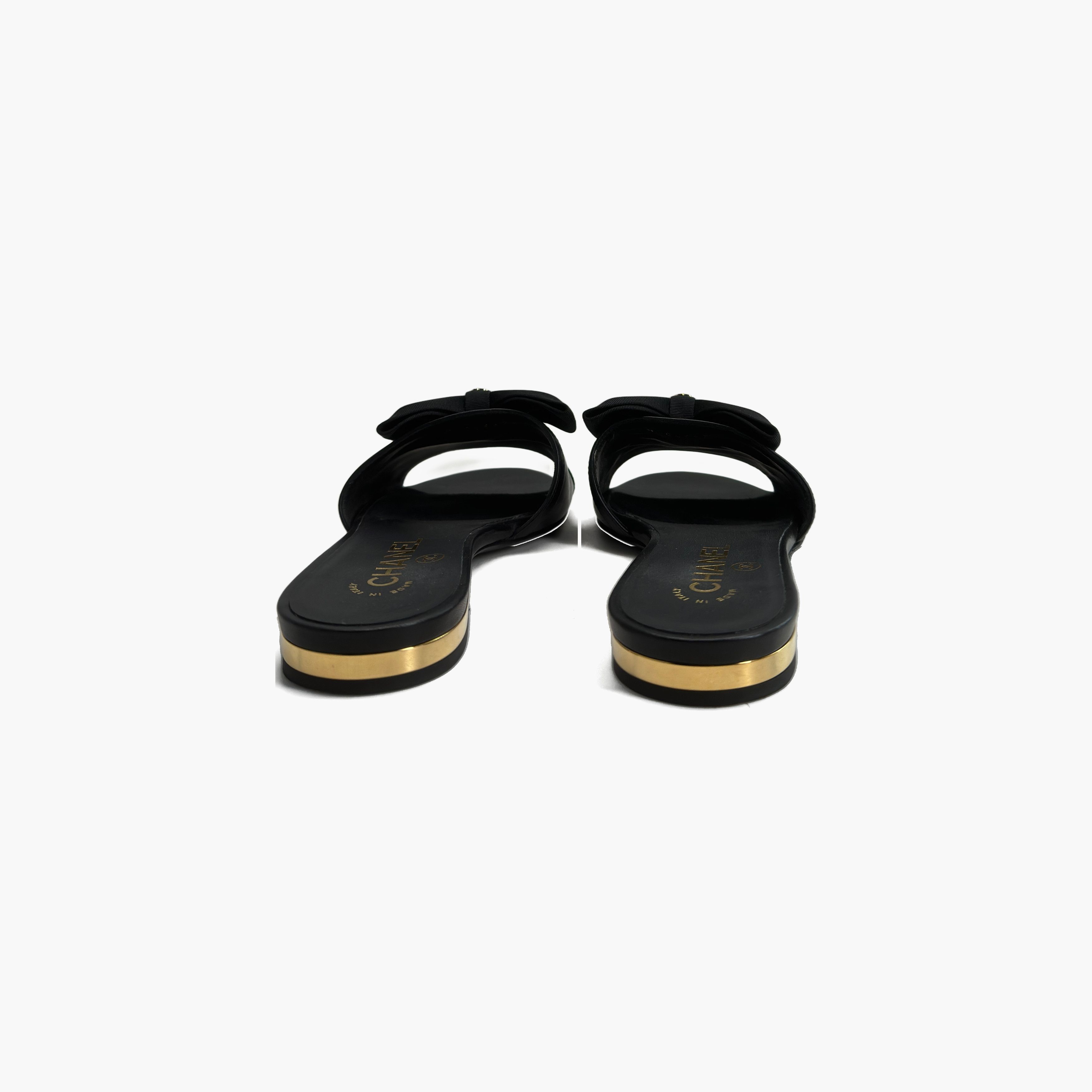 Chanel Chanel Black Bow Sandals Size 36.5 Size US 6.5 / IT 36.5 - 6 Thumbnail