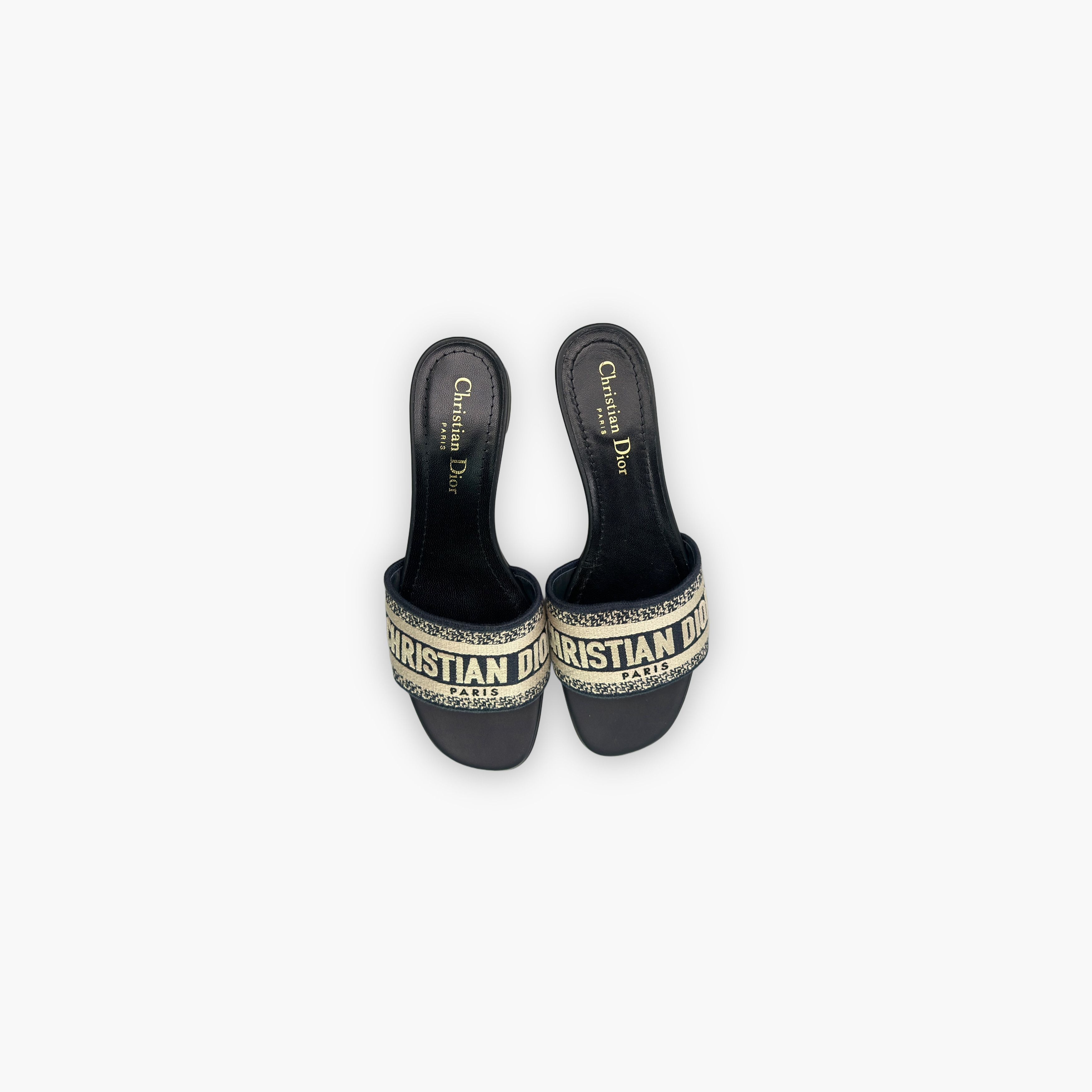 Dior Dior Dway Embroidered Slide Sandals Size 37 Size US 7 / IT 37 - 9 Thumbnail