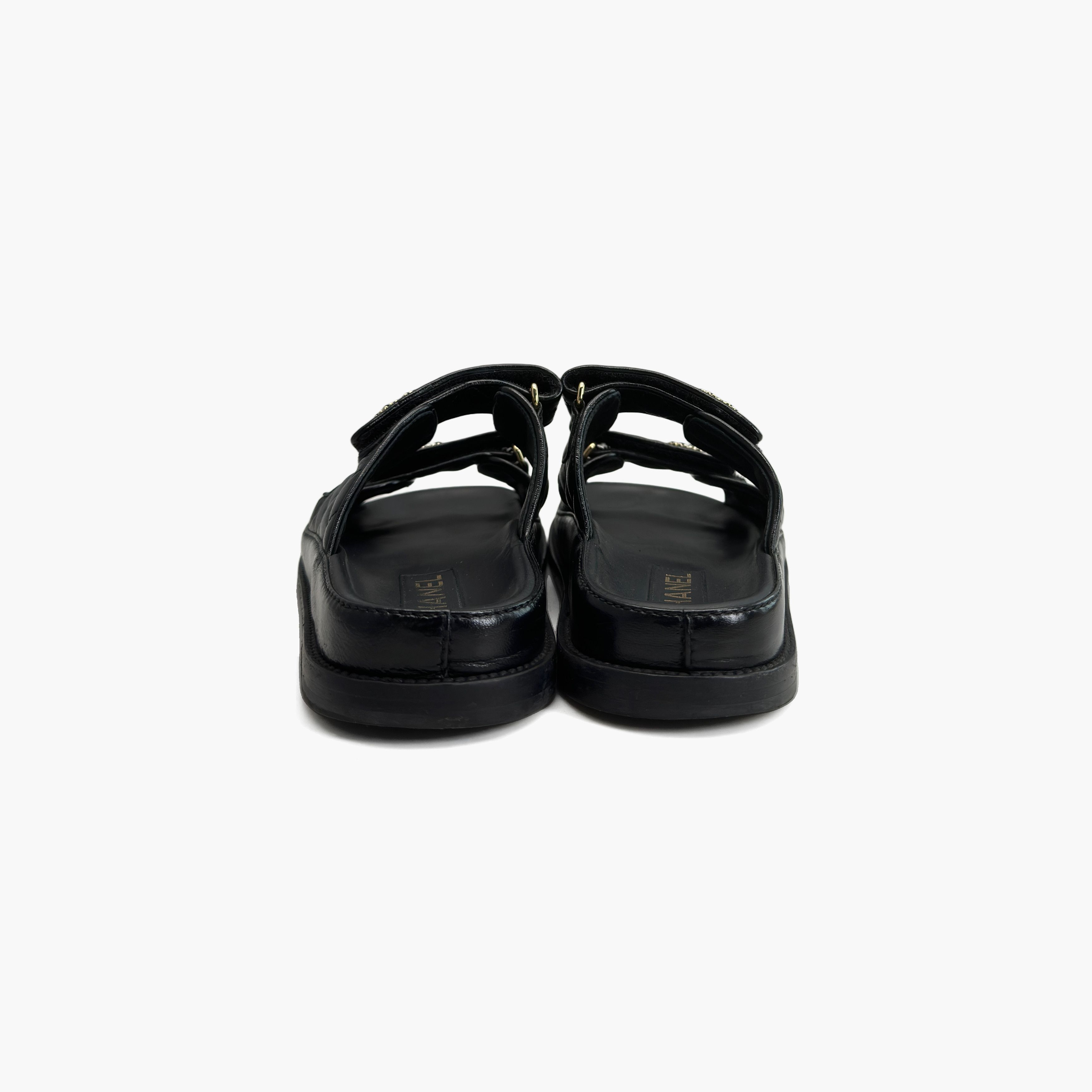 Chanel Chanel Quilted Logo Sandals Size 37 Size US 7 / IT 37 - 6 Thumbnail