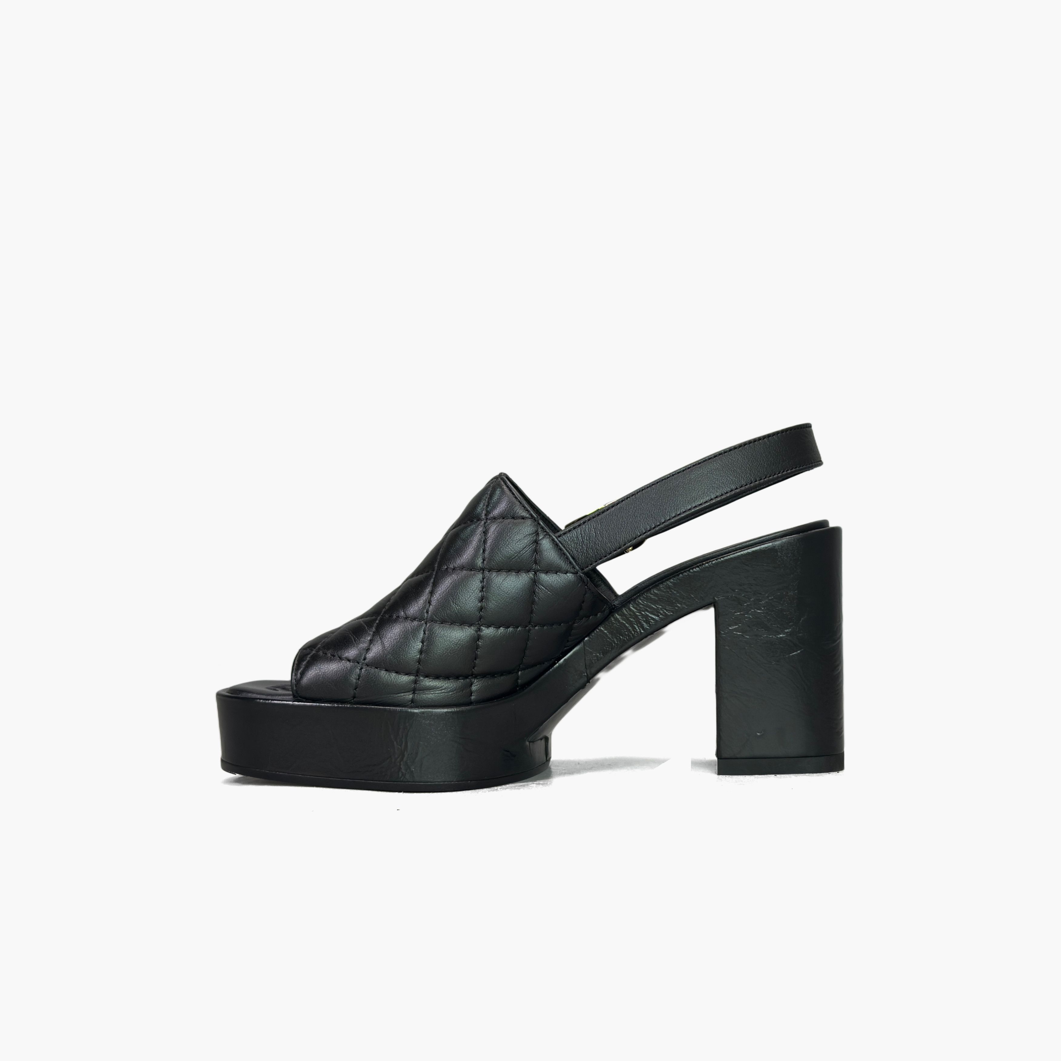Chanel Chanel Quilted Leather Platform Sandals Size 35.5 Size US 5.5 / IT 35.5 - 3 Thumbnail
