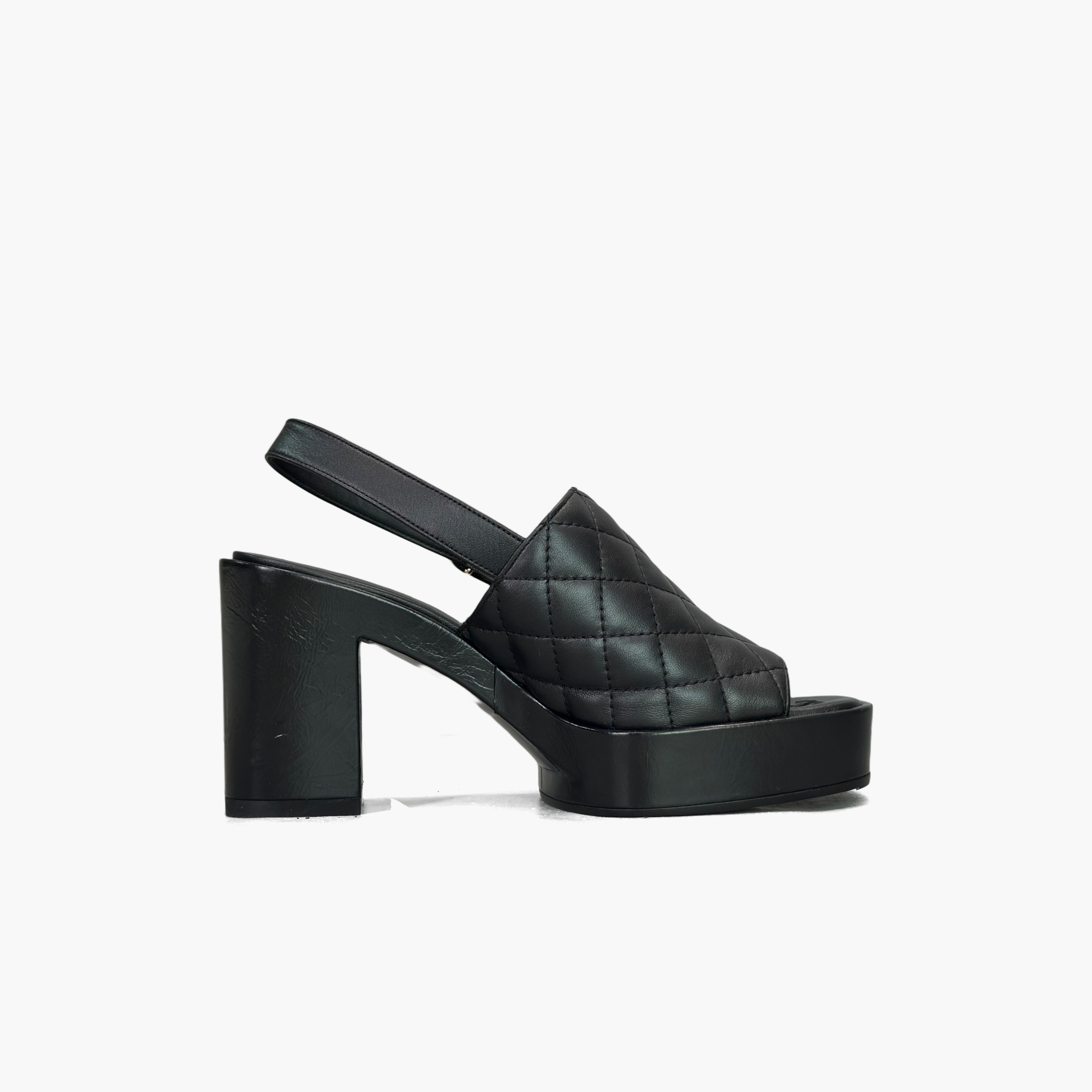 Chanel Chanel Quilted Leather Platform Sandals Size 35.5 Size US 5.5 / IT 35.5 - 2 Thumbnail