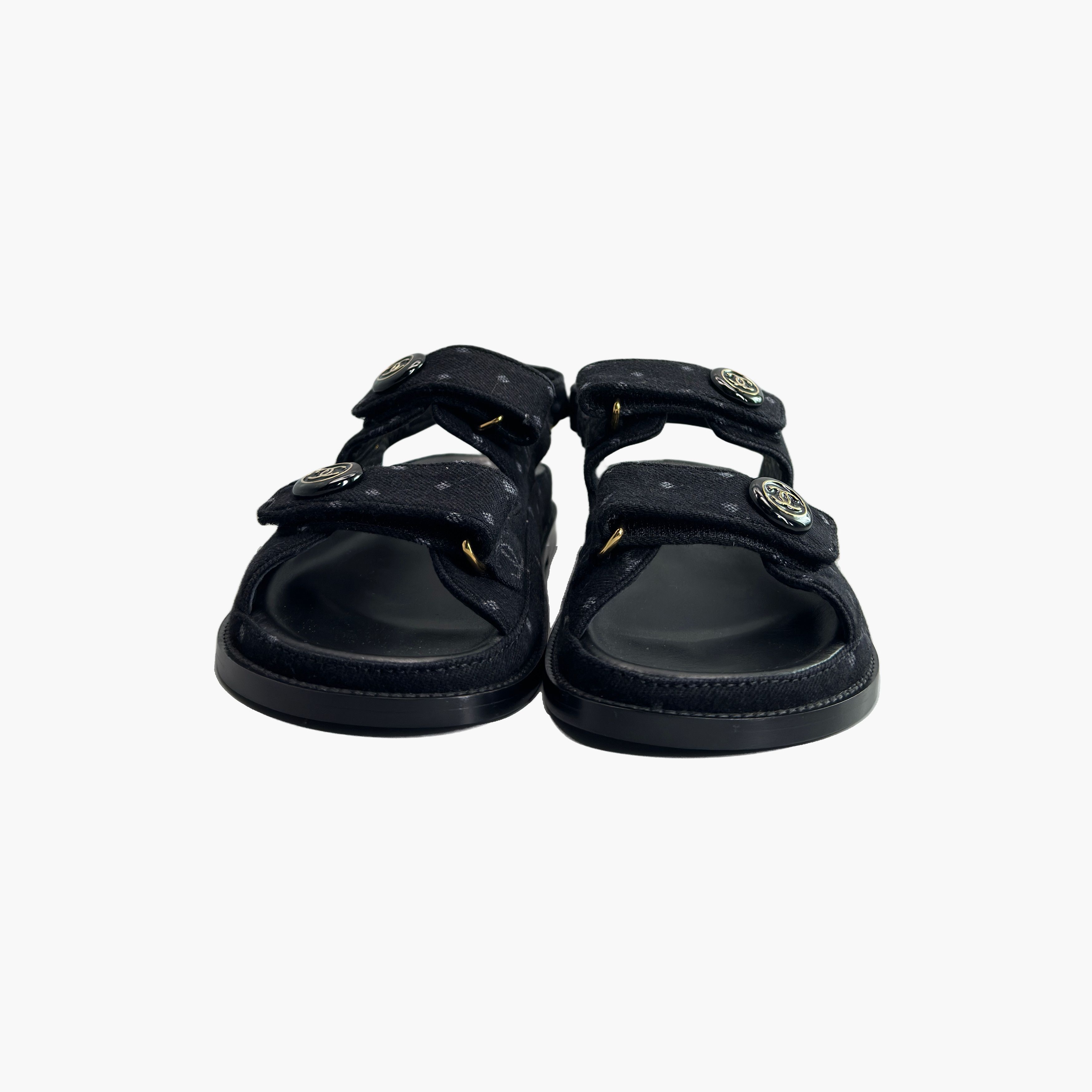 Chanel Chanel Logo Fabric Sandals Size 37 Size US 7 / IT 37 - 5 Thumbnail