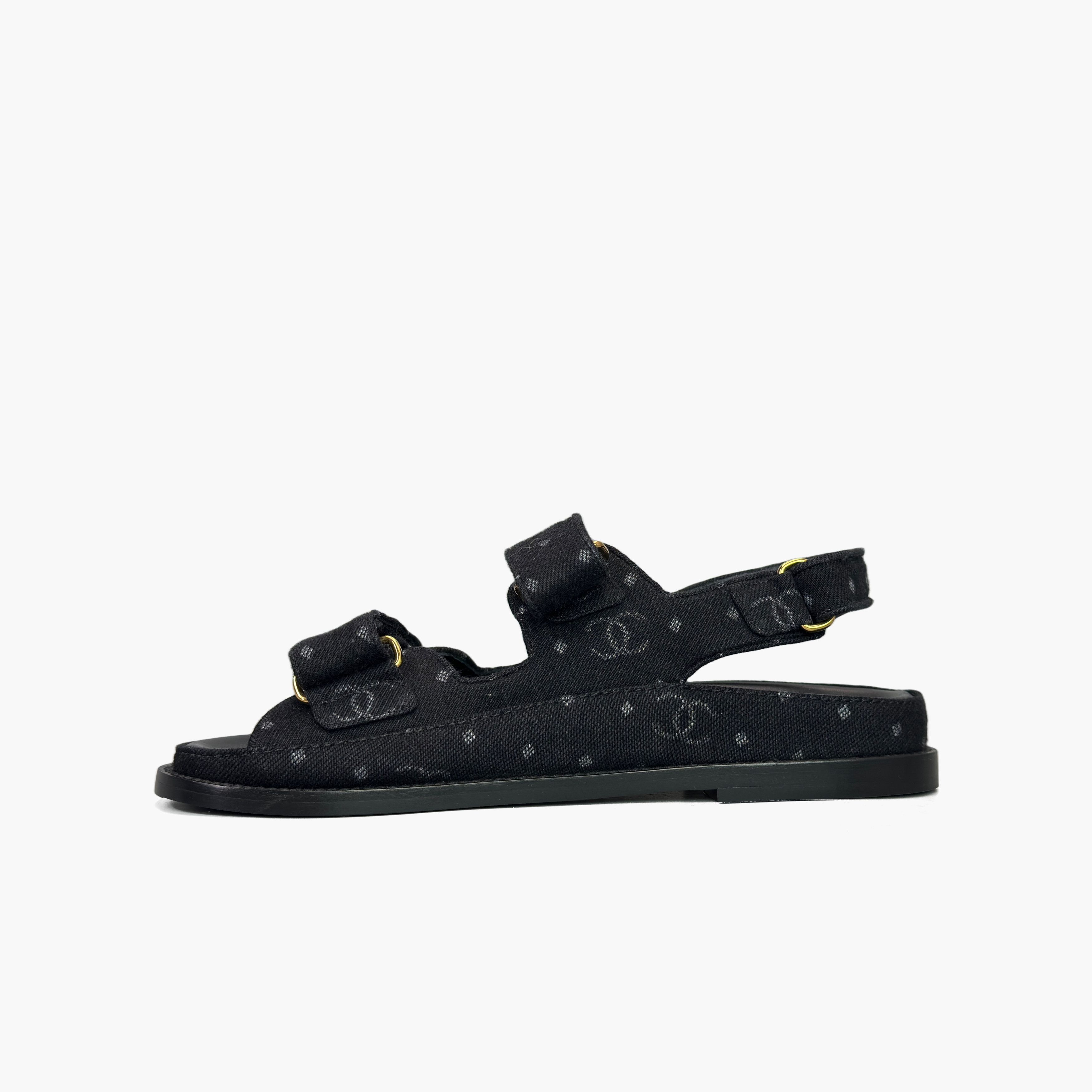 Chanel Chanel Logo Fabric Sandals Size 37 Size US 7 / IT 37 - 3 Thumbnail