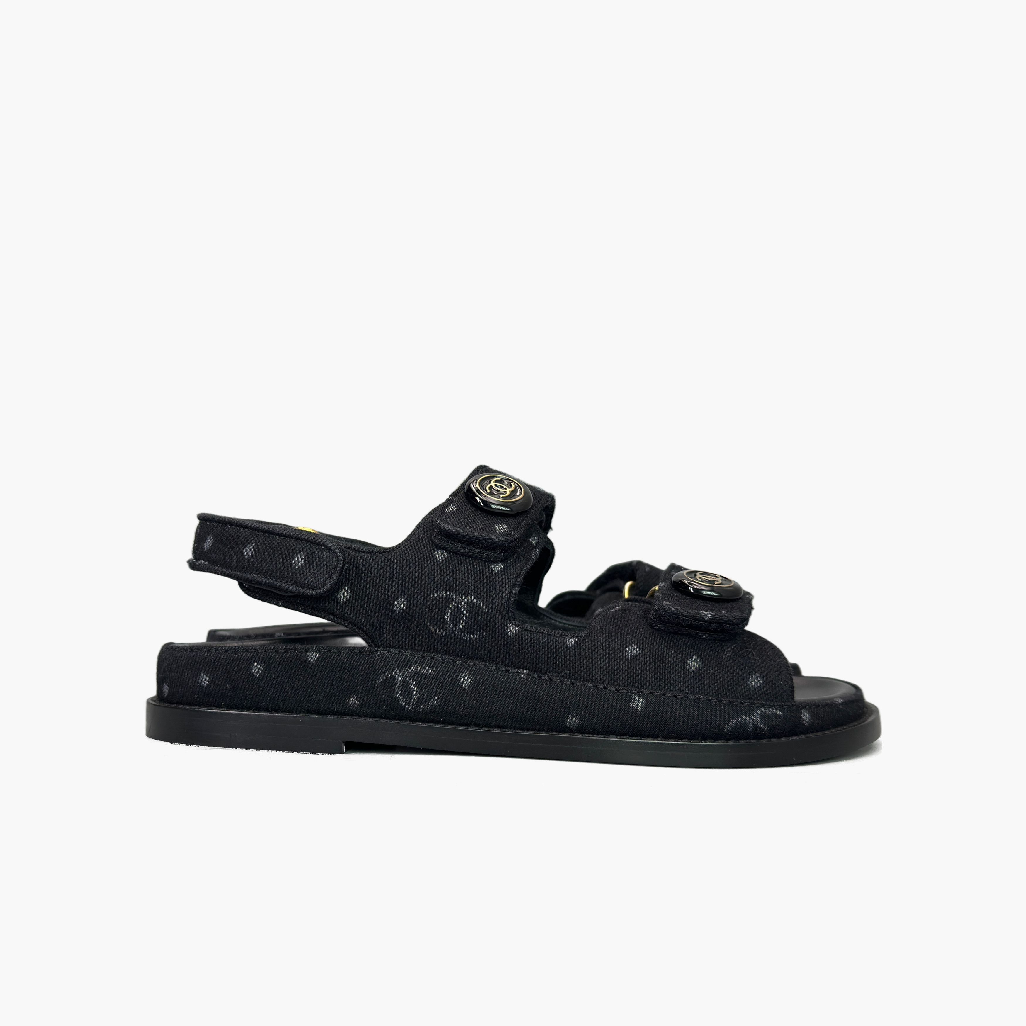Chanel Chanel Logo Fabric Sandals Size 37 Size US 7 / IT 37 - 4 Thumbnail